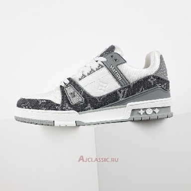 Buy Louis Vuitton LV Trainers Sneaker Grey Monogram Denim Grey 1ADF5B-2 Quality Reps Replicas Shoes