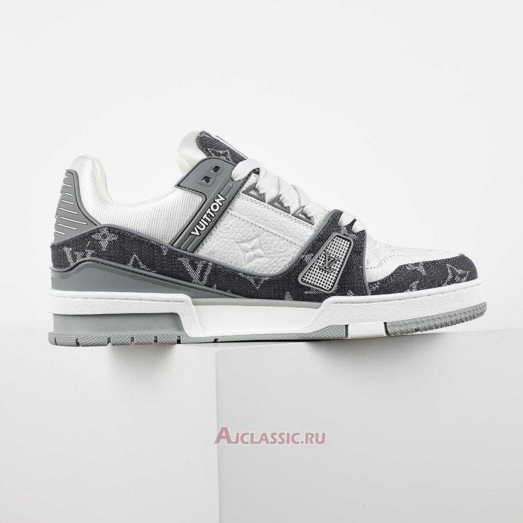 New Louis Vuitton LV Trainers Sneaker "Grey Monogram Denim" 1ADF5B-2 Shoes