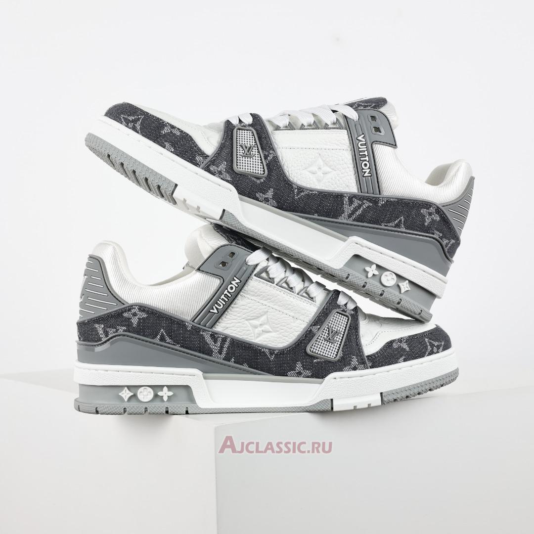 New Louis Vuitton LV Trainers Sneaker "Grey Monogram Denim" 1ADF5B-2 Shoes