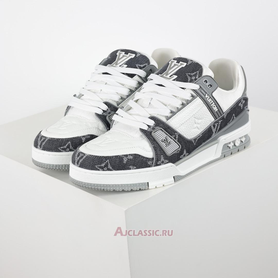 New Louis Vuitton LV Trainers Sneaker "Grey Monogram Denim" 1ADF5B-2 Shoes