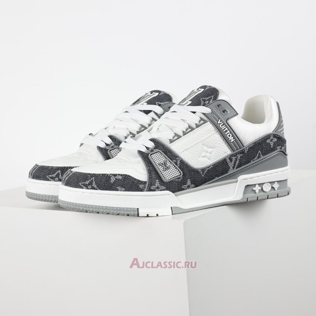 New Louis Vuitton LV Trainers Sneaker "Grey Monogram Denim" 1ADF5B-2 Shoes