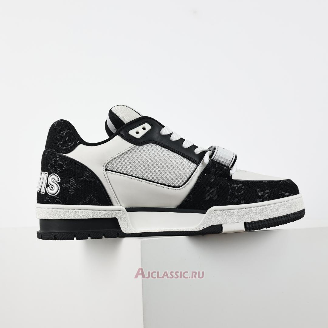 New Louis Vuitton LV Trainers Sneaker "Velcro Strap - Black Monogram Denim" 1A9ZB0 Shoes