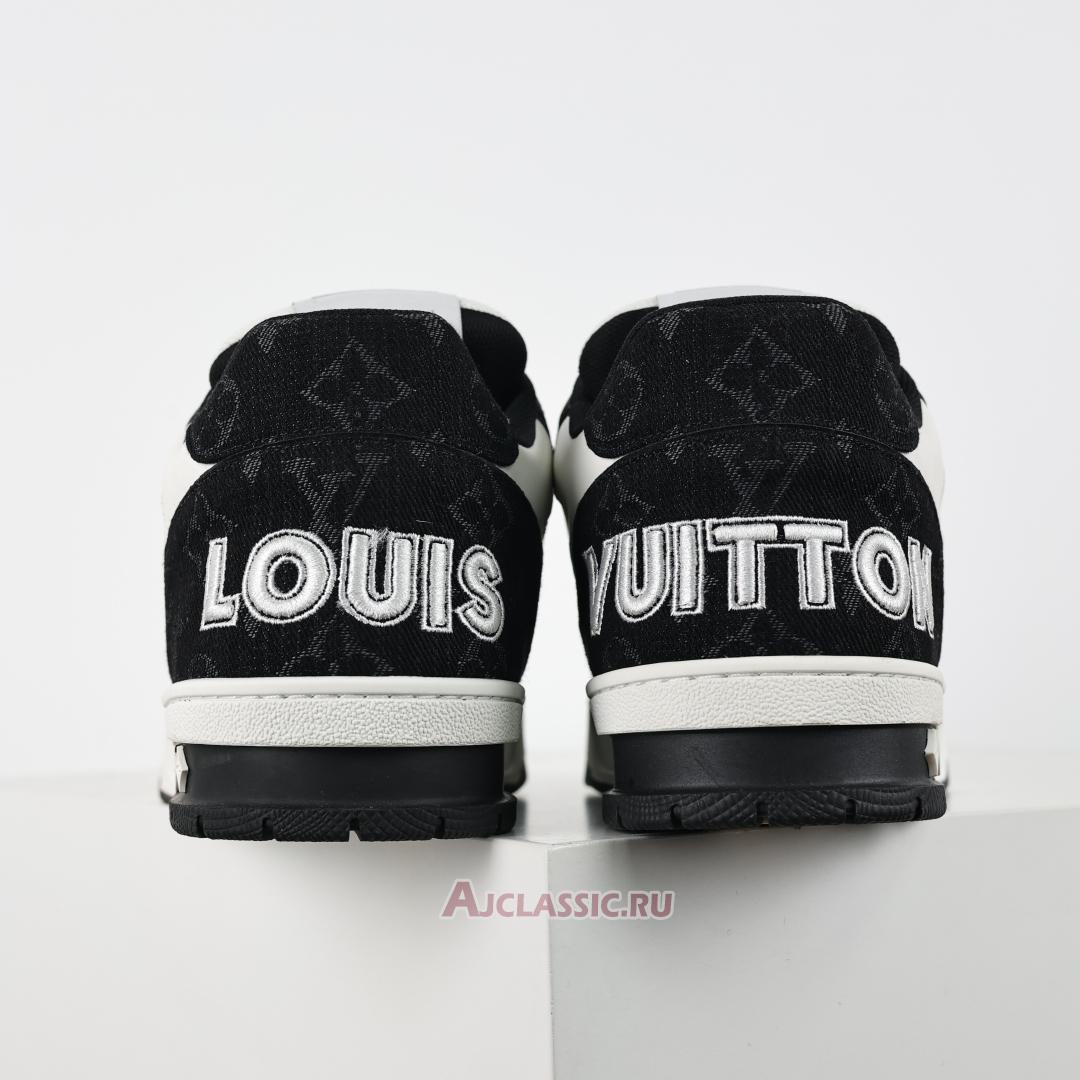 New Louis Vuitton LV Trainers Sneaker "Velcro Strap - Black Monogram Denim" 1A9ZB0 Shoes