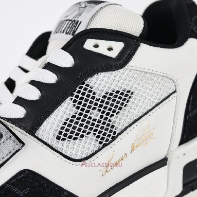 Buy Louis Vuitton LV Trainers Sneaker Velcro Strap - Black Monogram Denim Black 1A9ZB0 Quality Reps Replicas Shoes