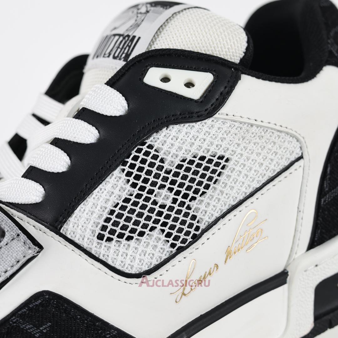 New Louis Vuitton LV Trainers Sneaker "Velcro Strap - Black Monogram Denim" 1A9ZB0 Shoes