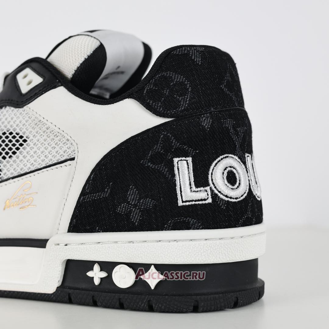 New Louis Vuitton LV Trainers Sneaker "Velcro Strap - Black Monogram Denim" 1A9ZB0 Shoes