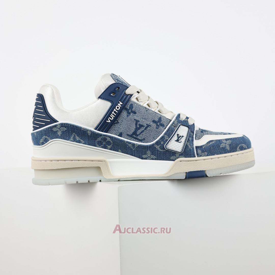New Louis Vuitton LV Trainers Sneaker "Blue Monogram Denim" 1ADHHR Shoes