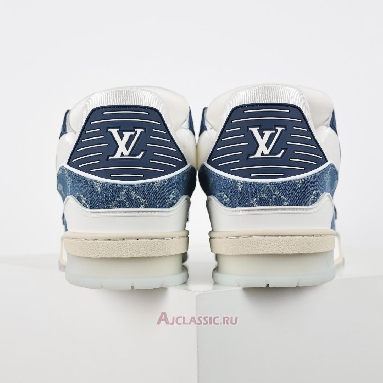 Buy Louis Vuitton LV Trainers Sneaker Blue Monogram Denim Blue 1ADHHR Quality Reps Replicas Shoes