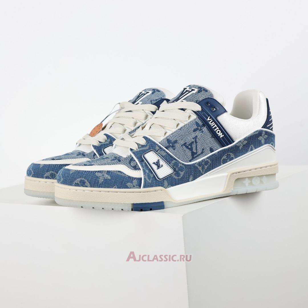 New Louis Vuitton LV Trainers Sneaker "Blue Monogram Denim" 1ADHHR Shoes