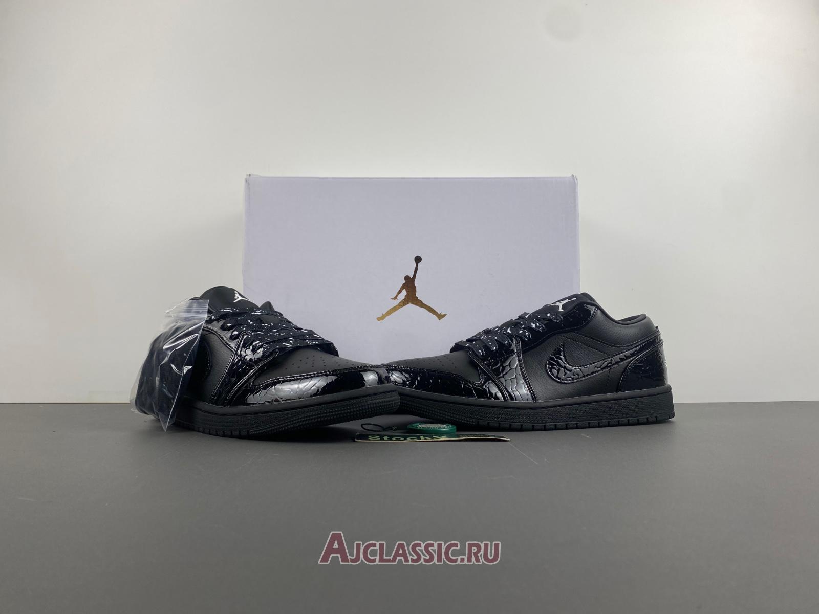 New Air Jordan 1 Low SE "Black Croc" HJ7743-010 Shoes
