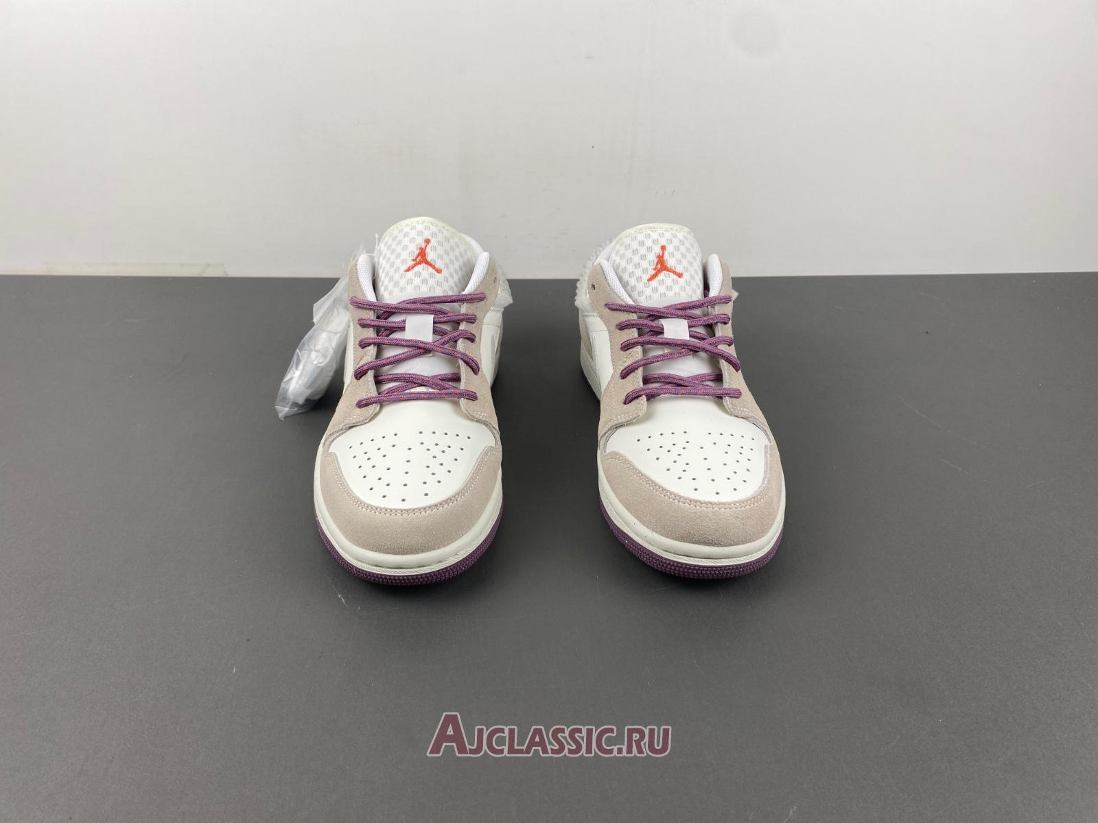 New Air Jordan 1 Low GS "Sail Violet Dust" FQ8094-100 Shoes