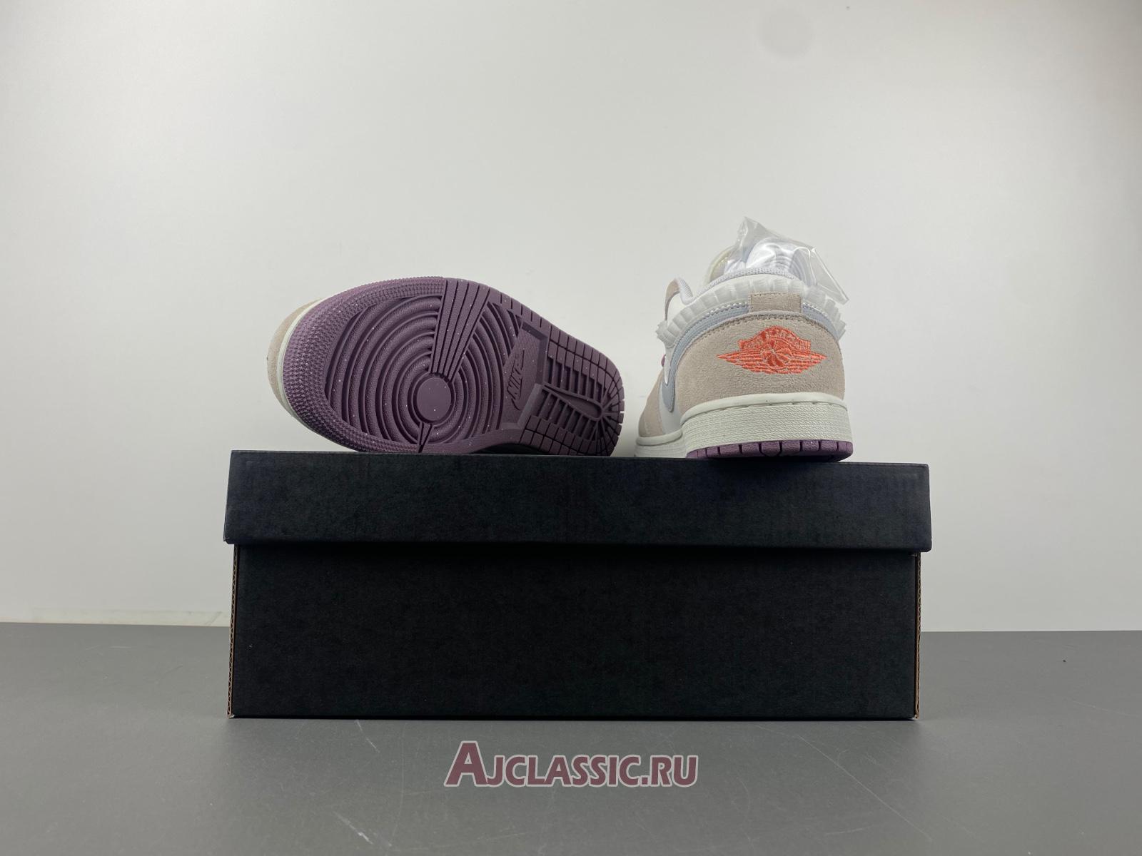 New Air Jordan 1 Low GS "Sail Violet Dust" FQ8094-100 Shoes