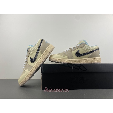 Buy Air Jordan 1 Low SE Sanddrift Glacier Blue Cream HQ3440-101-2 Quality Reps Replicas Shoes