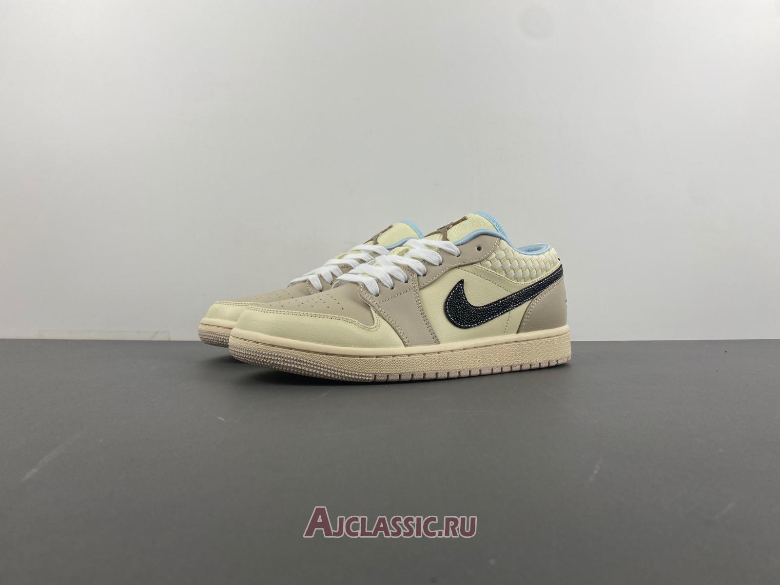 New Air Jordan 1 Low SE "Sanddrift Glacier Blue" HQ3440-101-2 Shoes