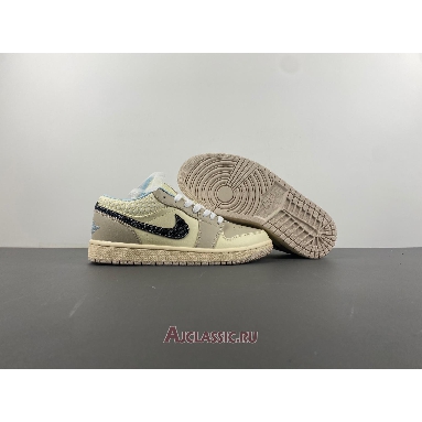 Buy Air Jordan 1 Low SE Sanddrift Glacier Blue Cream HQ3440-101-2 Quality Reps Replicas Shoes