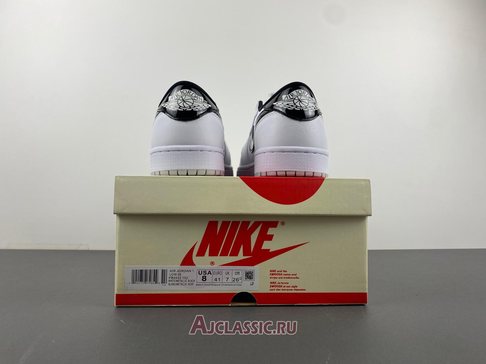 New Air Jordan 1 Retro Low "85 OG Metallic Black" FB9933-102 Shoes