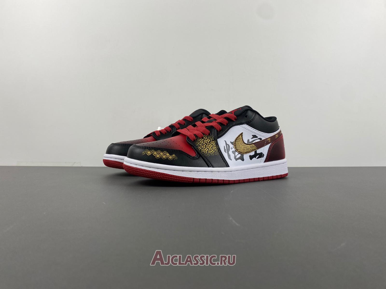 New Air Jordan 1 Retro Low "Red Goku" 553558-161-2 Shoes