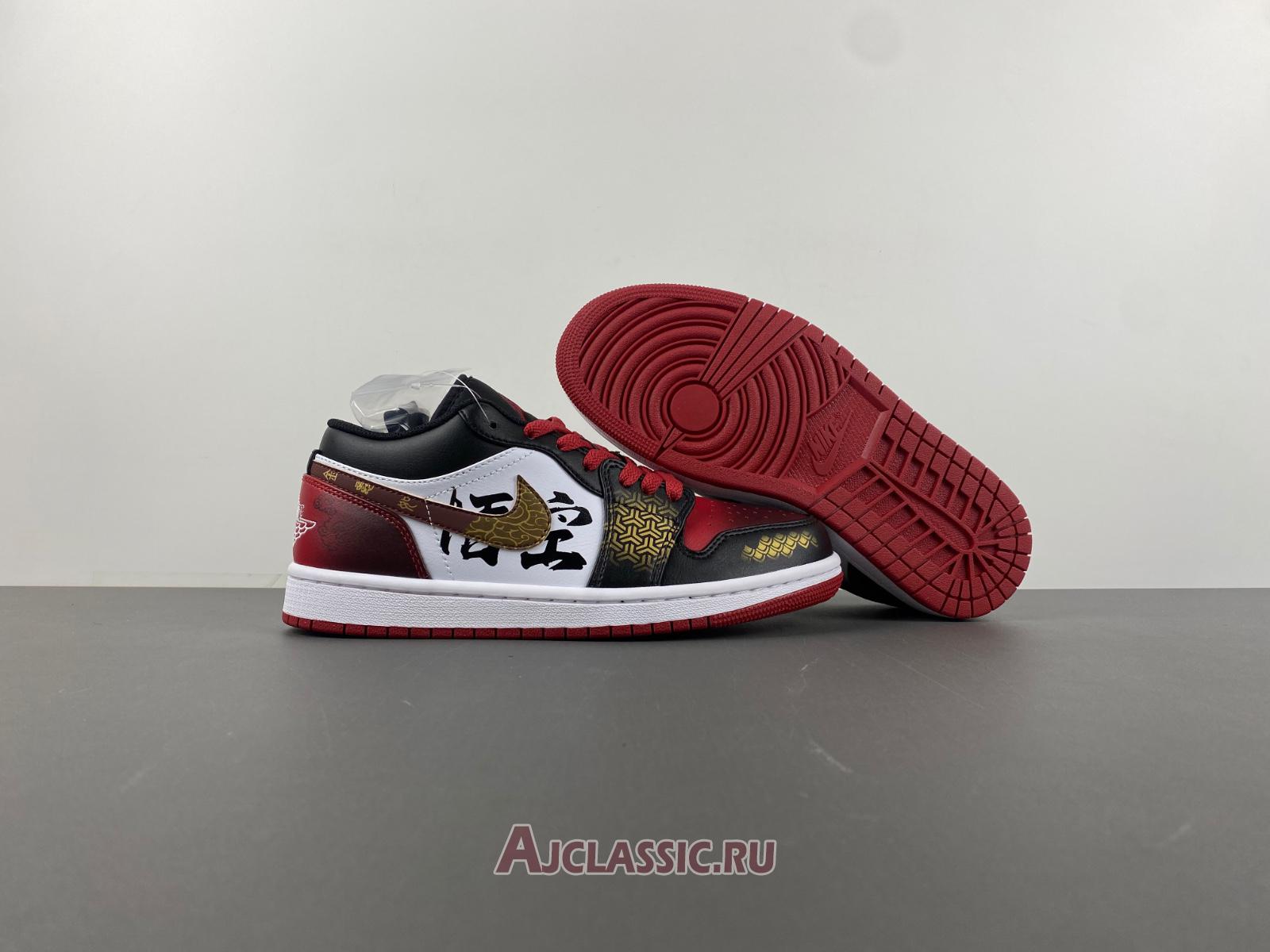 New Air Jordan 1 Retro Low "Red Goku" 553558-161-2 Shoes