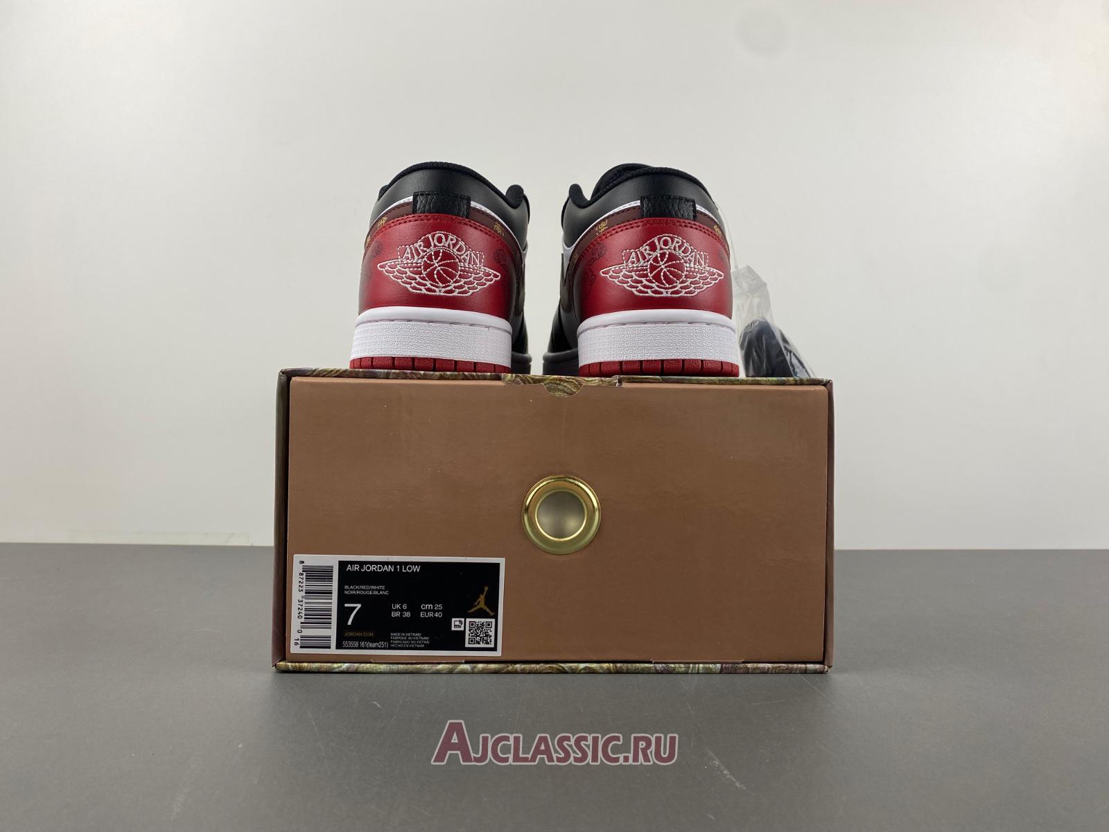 New Air Jordan 1 Retro Low "Red Goku" 553558-161-2 Shoes