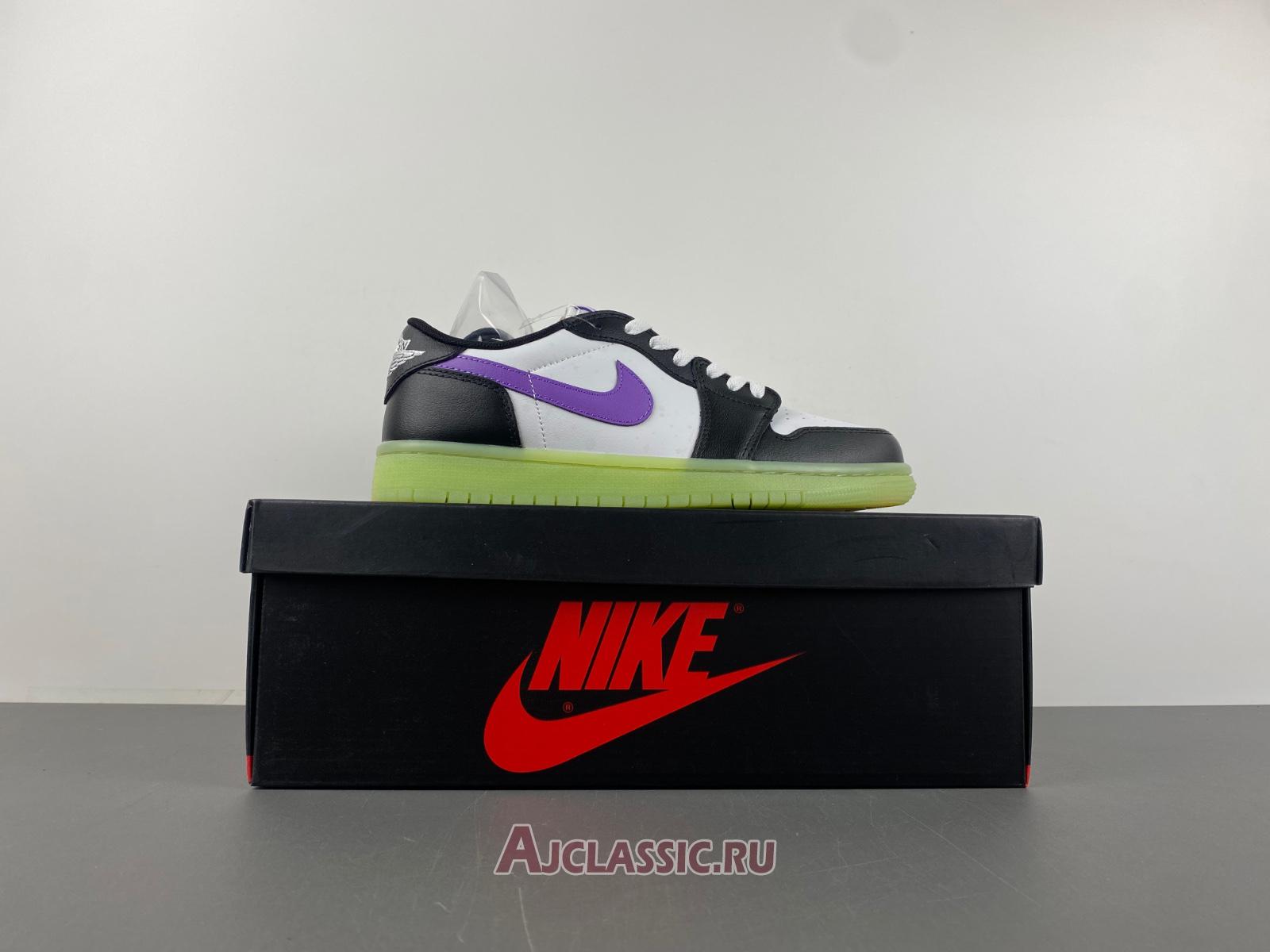 New Air Jordan 1 Retro Low OG GS "Black Raspberry" HF0410-001 Shoes