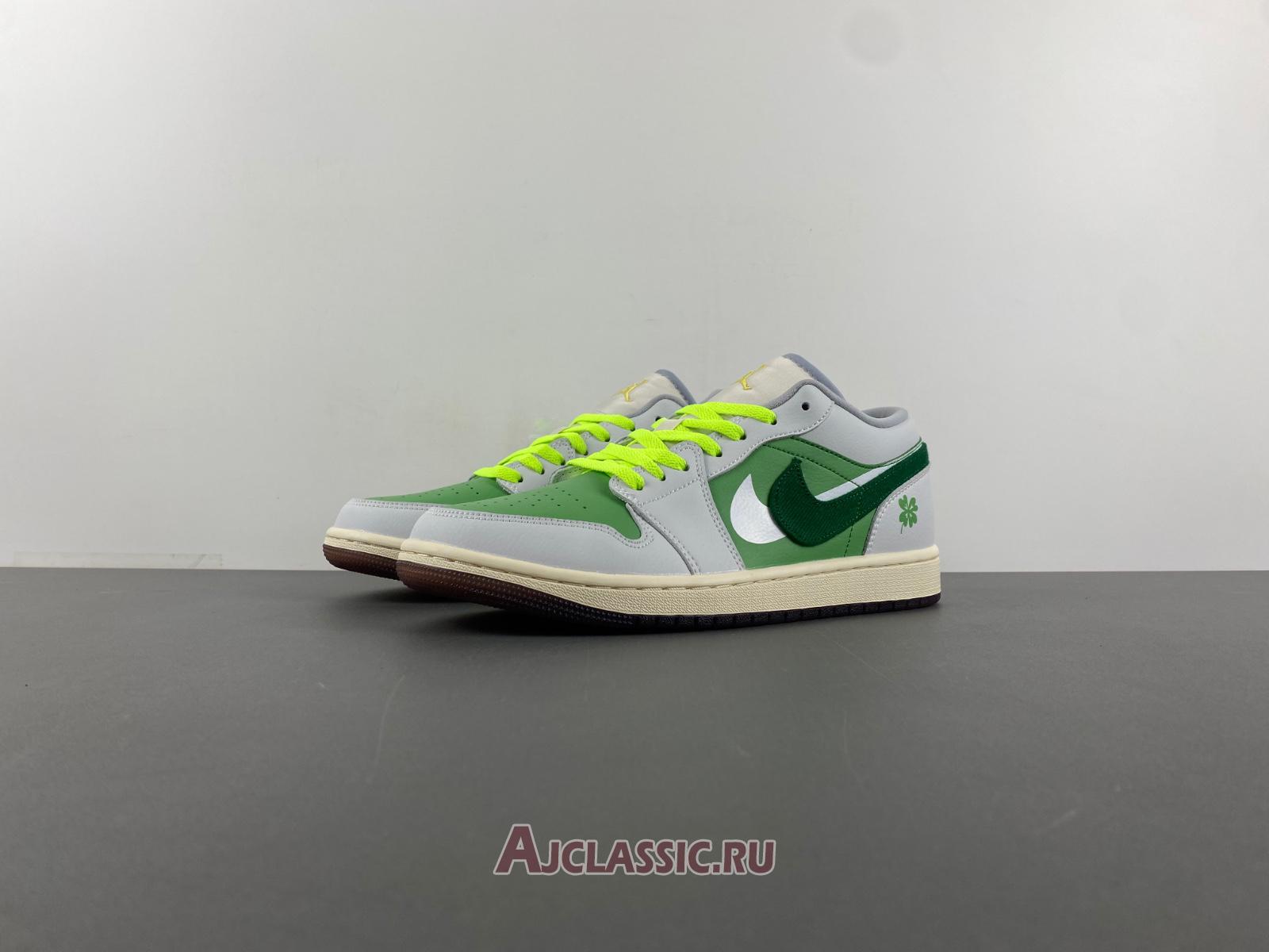 New Air Jordan 1 Low SE "White Fluorescent Green" HF4823-100-2 Shoes