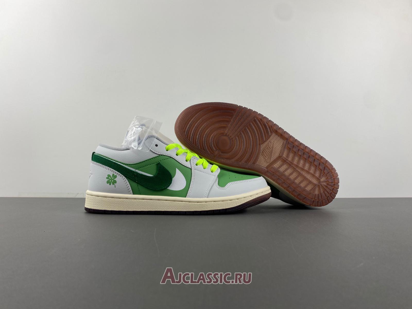 New Air Jordan 1 Low SE "White Fluorescent Green" HF4823-100-2 Shoes