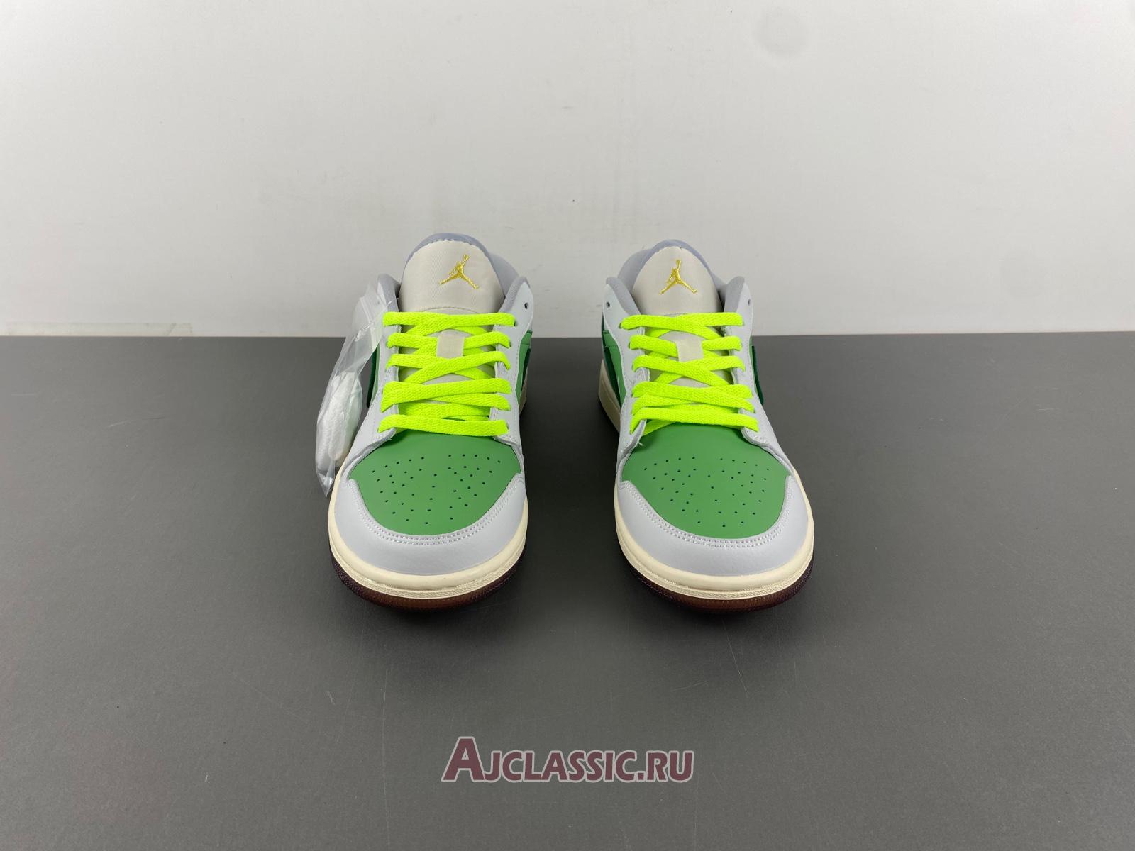 New Air Jordan 1 Low SE "White Fluorescent Green" HF4823-100-2 Shoes