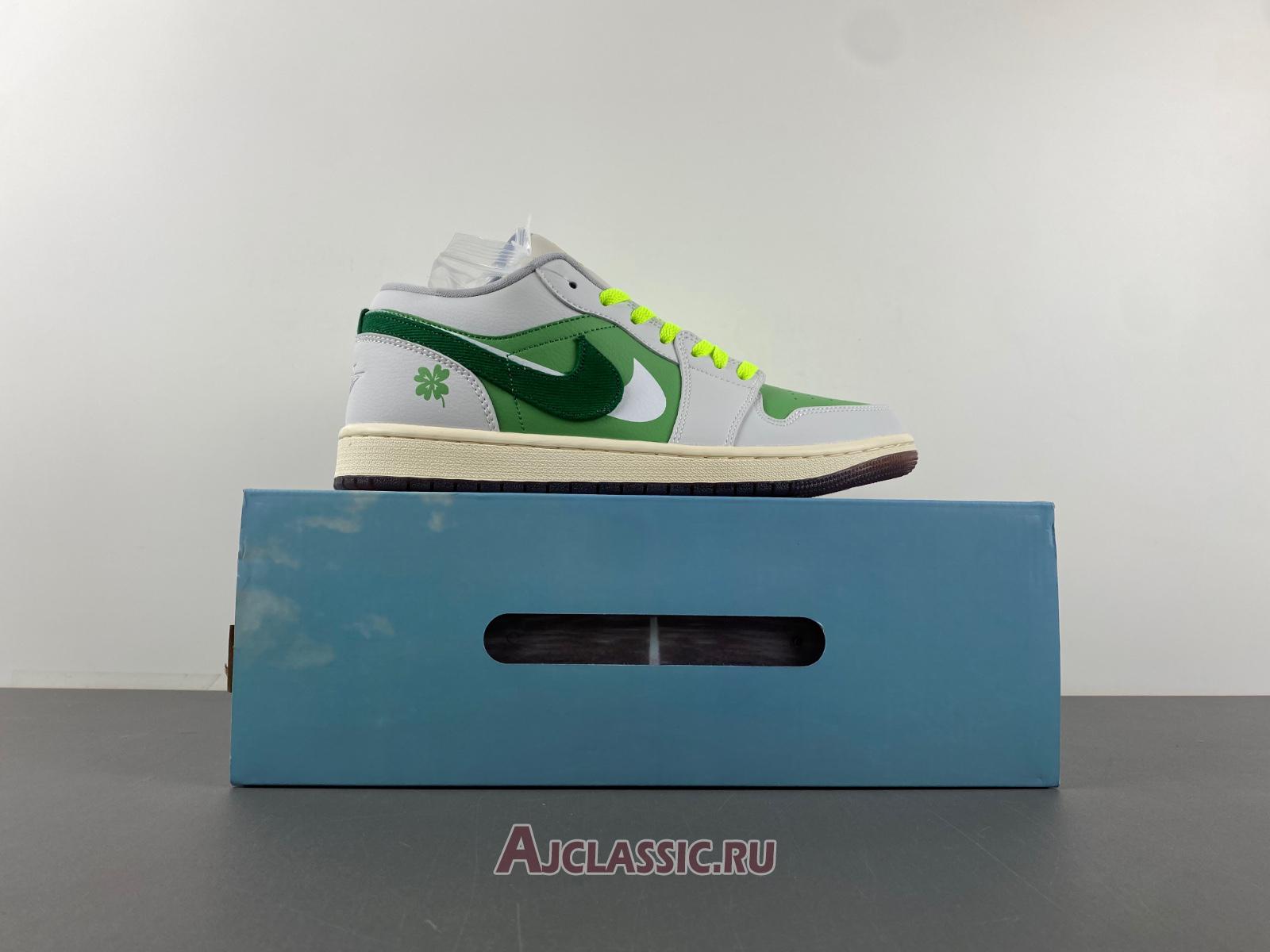 New Air Jordan 1 Low SE "White Fluorescent Green" HF4823-100-2 Shoes