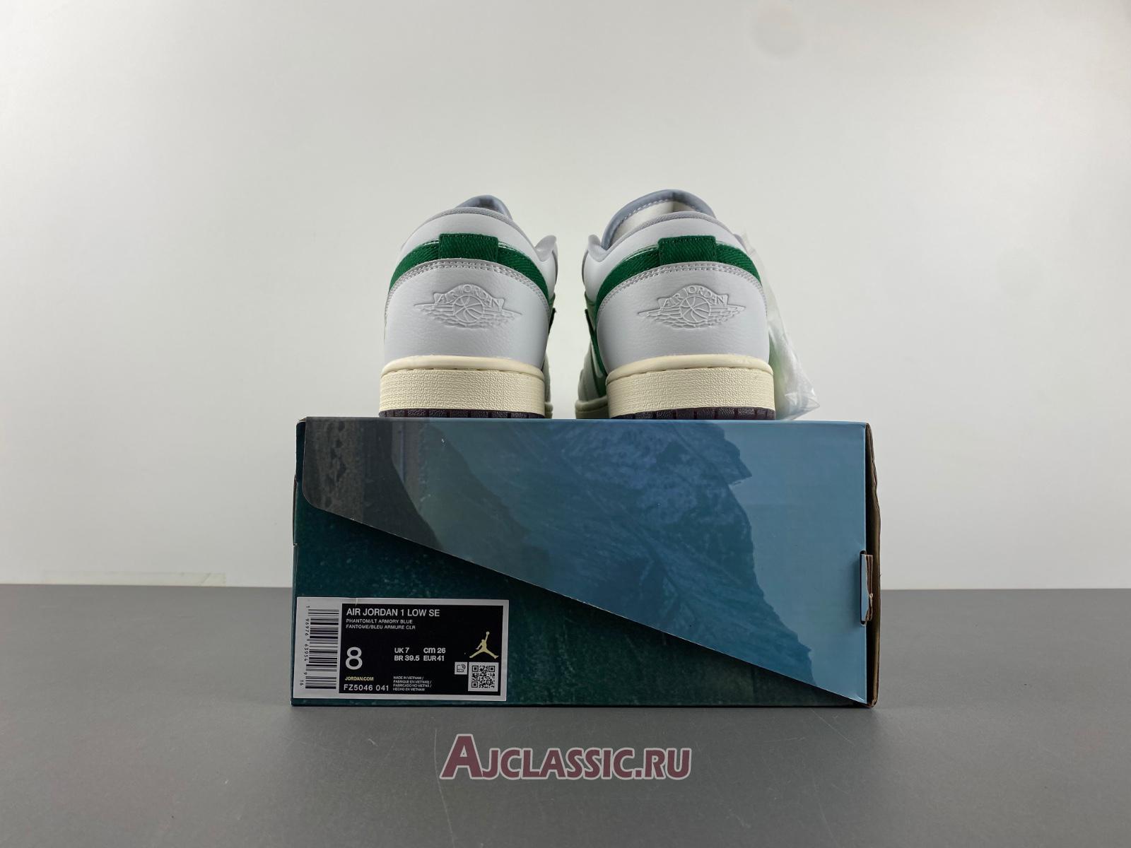 New Air Jordan 1 Low SE "White Fluorescent Green" HF4823-100-2 Shoes