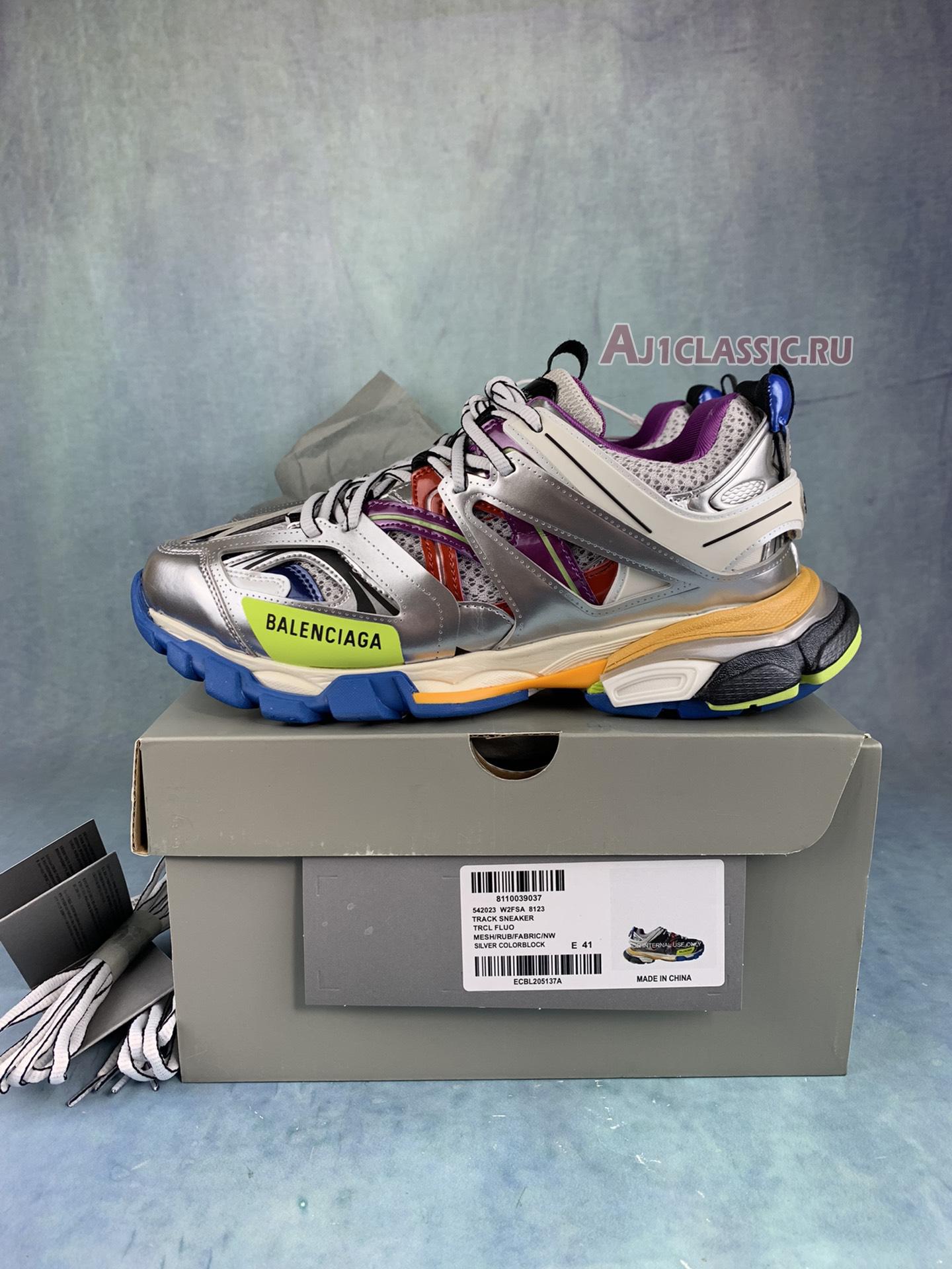 Balenciaga Track Sneaker Metallic Multi 542023 W2FSA 8123 Multi-Color/Metal Silver Sneakers Balenciaga Track Sneaker Metallic Multi 542023 W2FSA 8123 Multi-Color/Metal Silver Sneakers