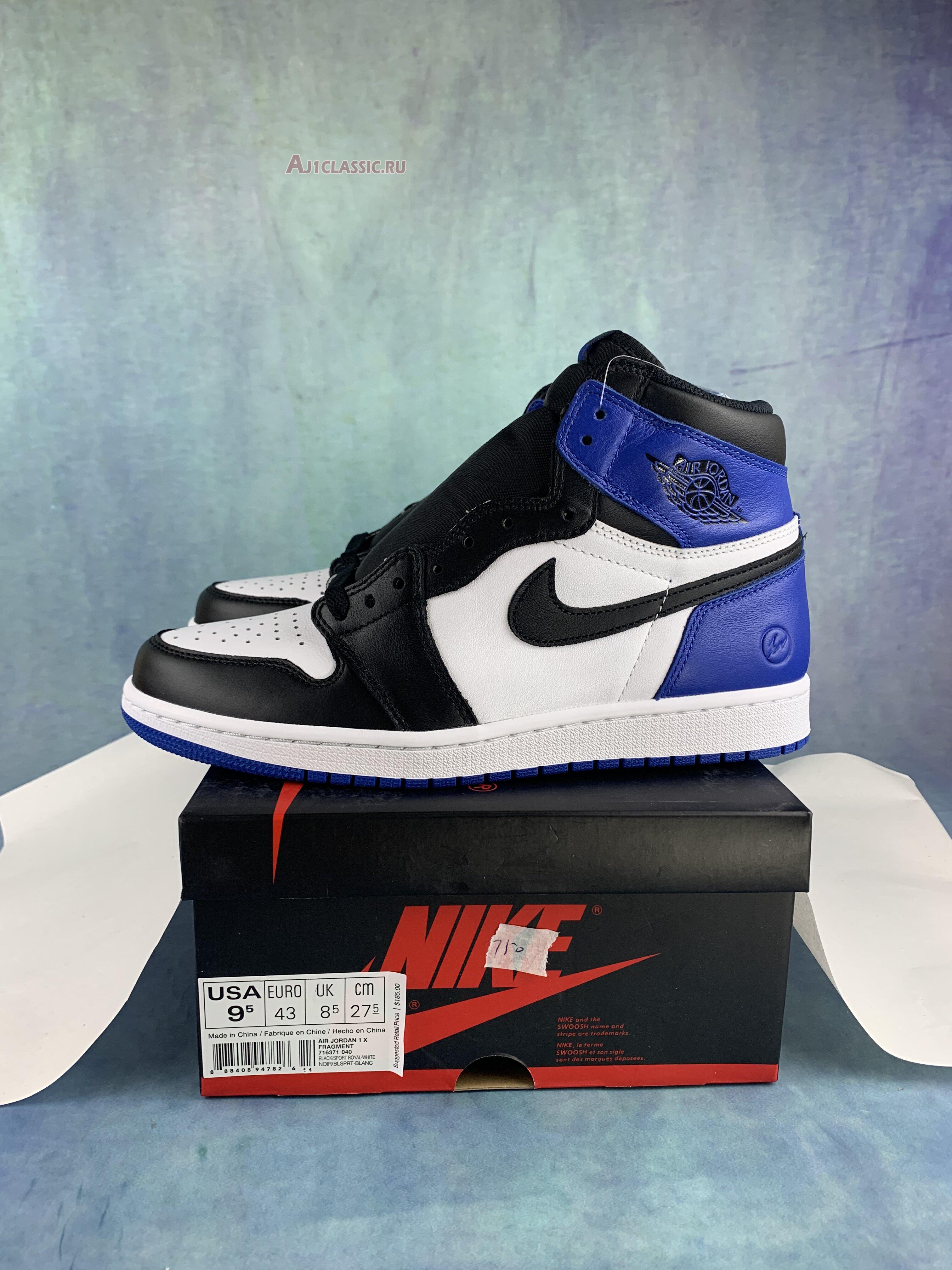 Fragment Design x Air Jordan 1 Retro High OG 716371-040-2 Black/Sport Royal/White Sneakers Fragment Design x Air Jordan 1 Retro High OG 716371-040-2 Black/Sport Royal/White Sneakers