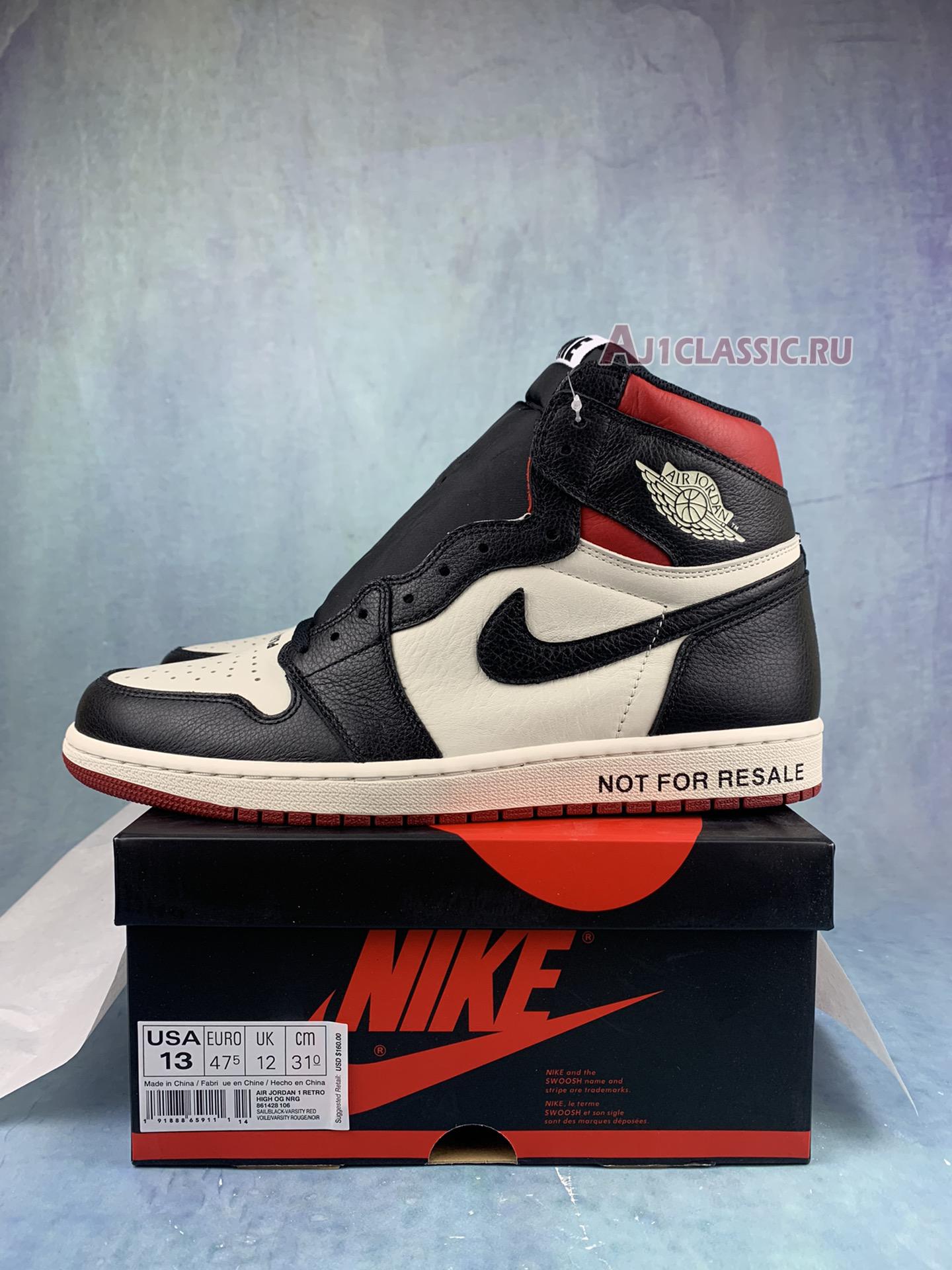 Air Jordan 1 Retro High OG Not For Resale 861428-106-3 Sail/Black-Varsity Red Sneakers Air Jordan 1 Retro High OG Not For Resale 861428-106-3 Sail/Black-Varsity Red Sneakers