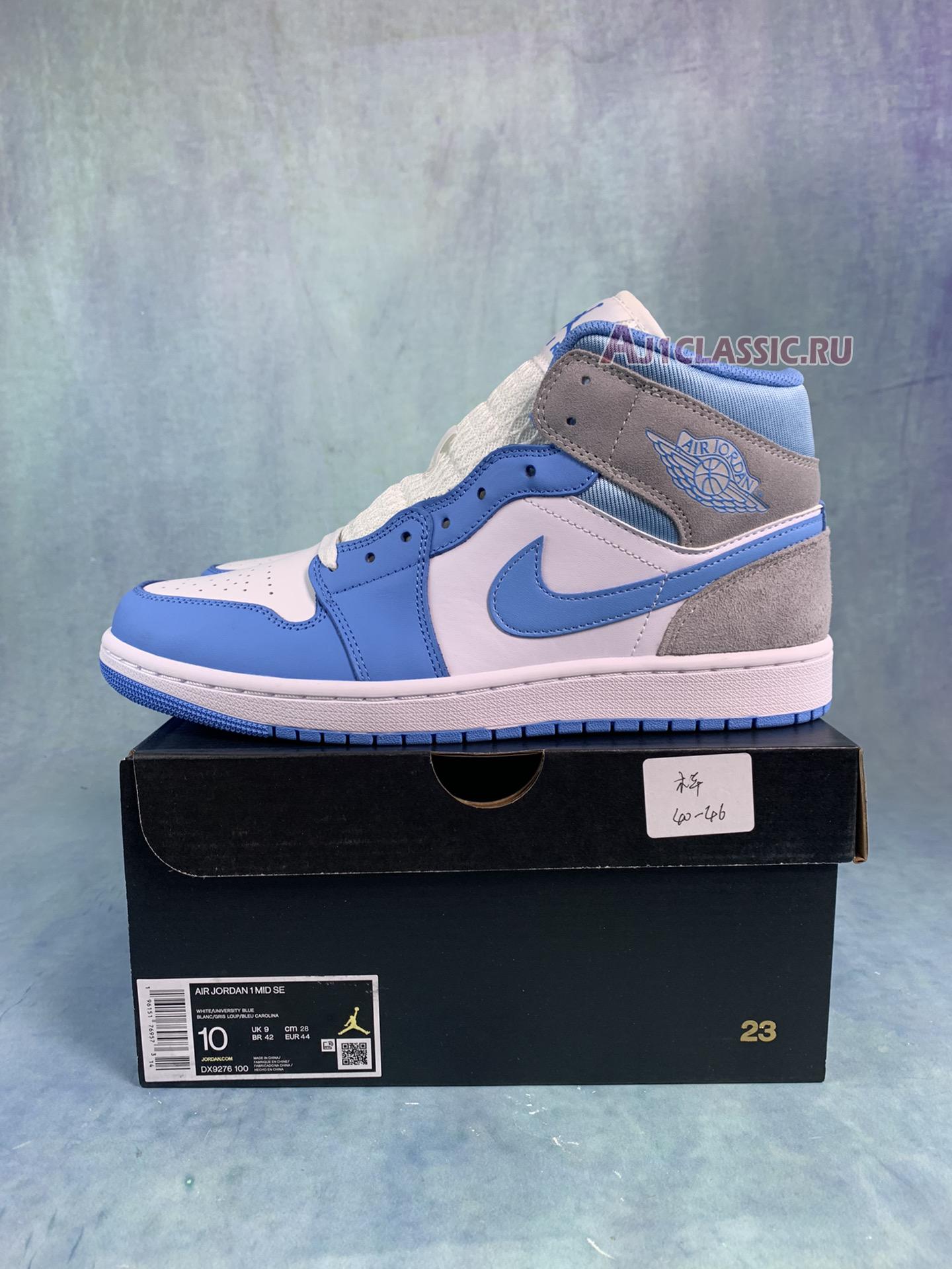 Air Jordan 1 Mid SE University Blue DX9276-100 White/Wolf Grey/University Blue Sneakers Air Jordan 1 Mid SE University Blue DX9276-100 White/Wolf Grey/University Blue Sneakers