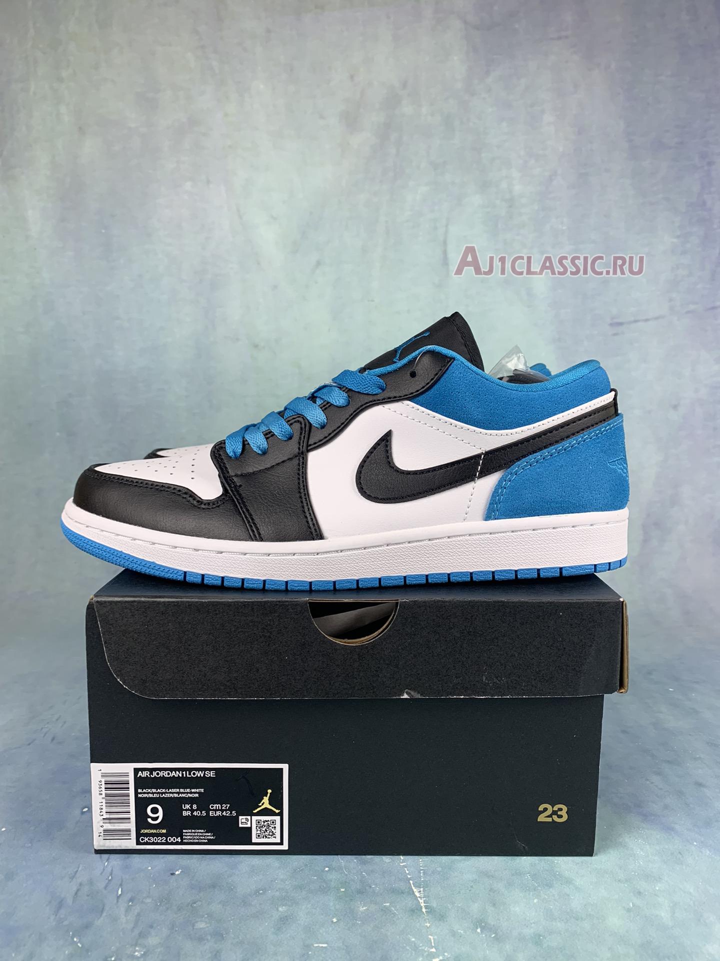 Air Jordan 1 Low SE Laser Blue CK3022-004-2 Black/Black/Laser Blue/White Sneakers Air Jordan 1 Low SE Laser Blue CK3022-004-2 Black/Black/Laser Blue/White Sneakers