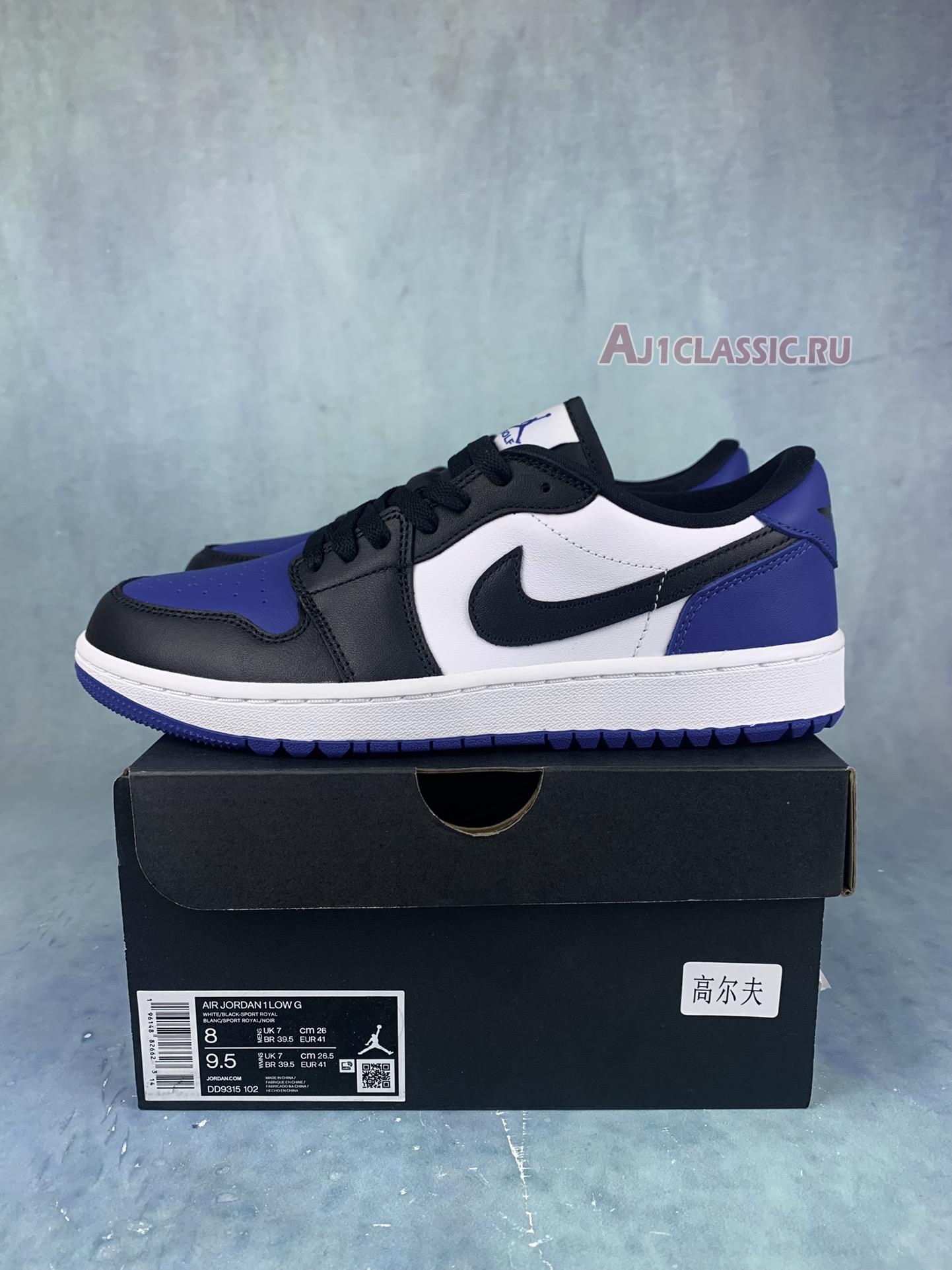 Air Jordan 1 Low Golf Royal Toe DD9315-102 White/Sport Royal/Black Sneakers Air Jordan 1 Low Golf Royal Toe DD9315-102 White/Sport Royal/Black Sneakers