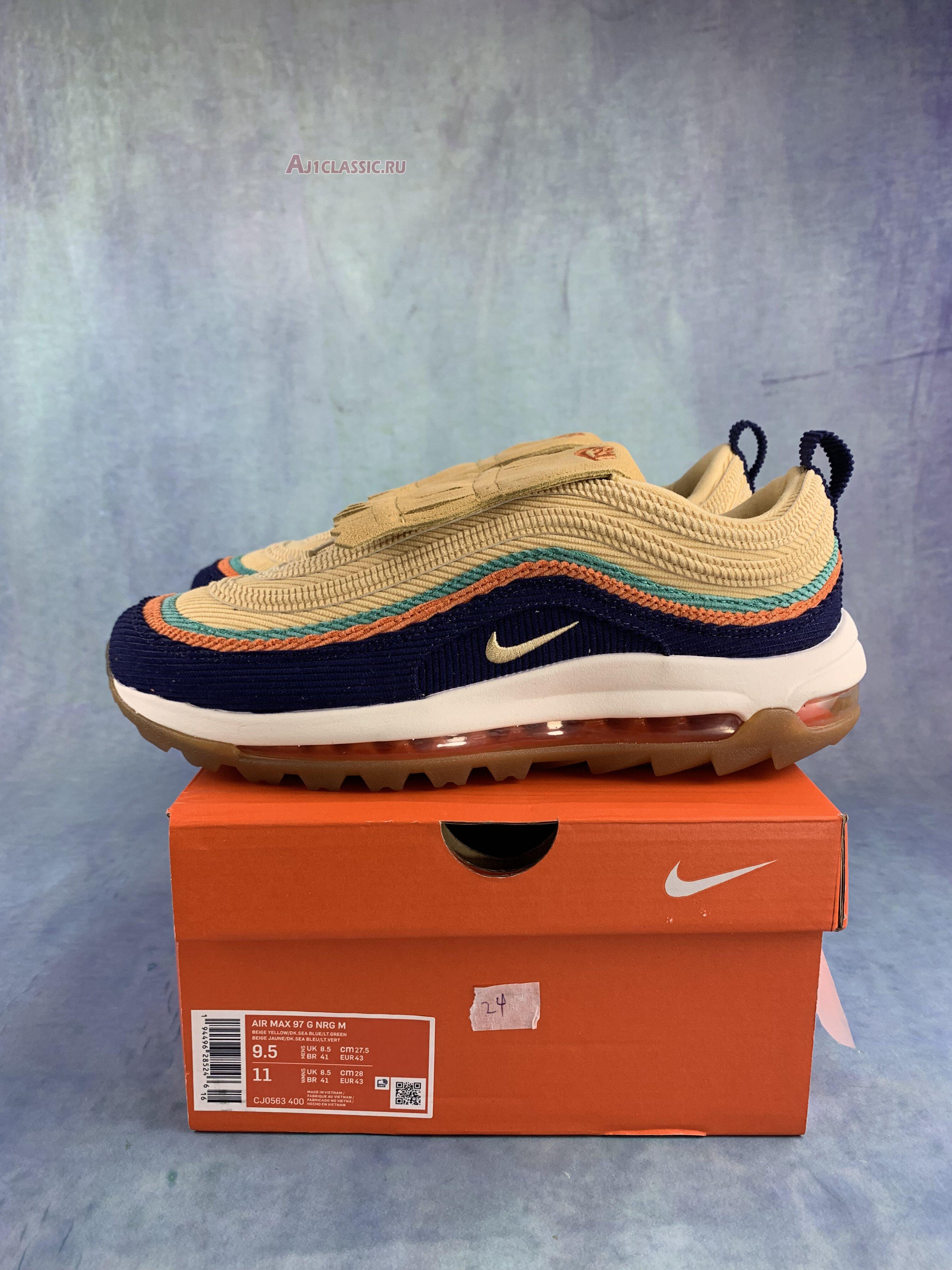 Nike Air Max 97 Golf NRG Celestial Gold CJ0563-400 Obsidian/Starfish/Neptune Green/Celestial Gold Sneakers Nike Air Max 97 Golf NRG Celestial Gold CJ0563-400 Obsidian/Starfish/Neptune Green/Celestial Gold Sneakers