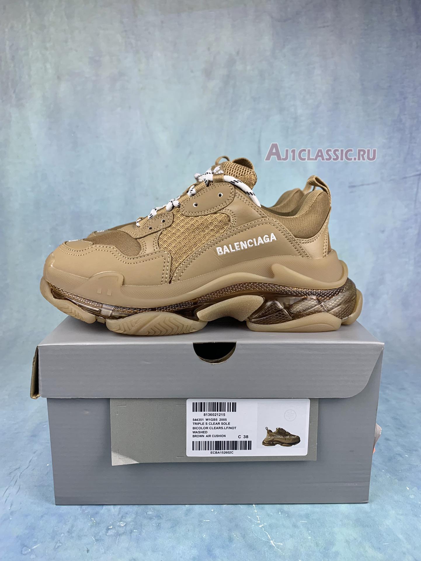 Balenciaga Triple S Sneaker Clear Sole - Light Camel 541624 W2GA1 2706 Light Camel/Brown Sneakers Balenciaga Triple S Sneaker Clear Sole - Light Camel 541624 W2GA1 2706 Light Camel/Brown Sneakers