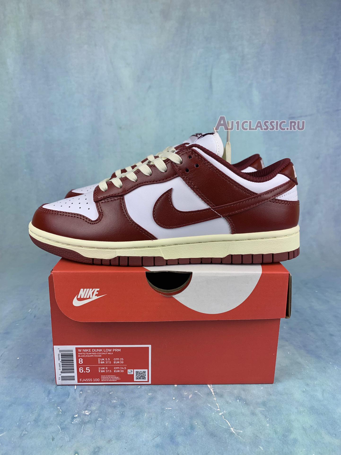 Nike Dunk Low Premium Vintage Red FJ4555-100 White/Team Red/Coconut Milk Sneakers Nike Dunk Low Premium Vintage Red FJ4555-100 White/Team Red/Coconut Milk Sneakers