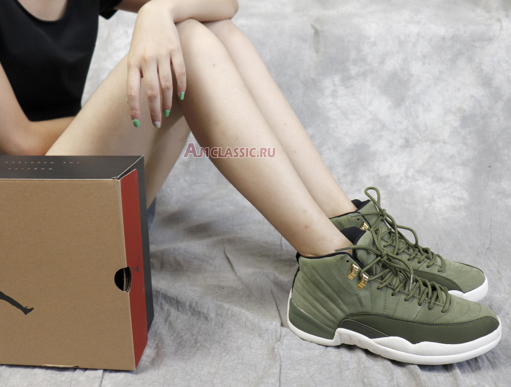 Air Jordan 12 Chris Paul Class of 2003 130690-301 Olive Canvas/Sail/Black-Metallic Gold Sneakers Air Jordan 12 Chris Paul Class of 2003 130690-301 Olive Canvas/Sail/Black-Metallic Gold Sneakers