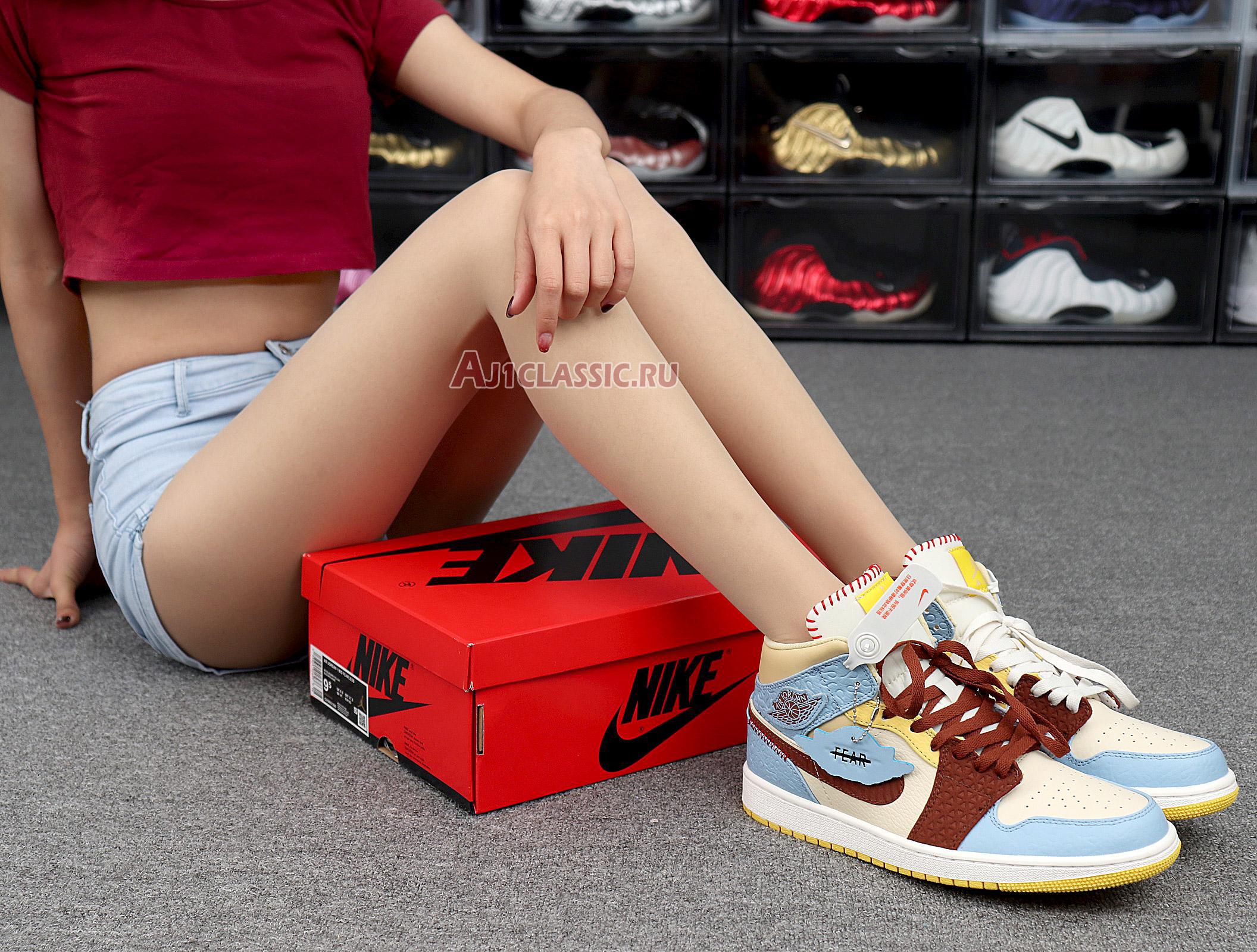 Maison Chateau Rouge x Air Jordan 1 Mid SE Fearless CU2803-200 Pale Vanilla/Cinnamonk Sneakers Maison Chateau Rouge x Air Jordan 1 Mid SE Fearless CU2803-200 Pale Vanilla/Cinnamonk Sneakers