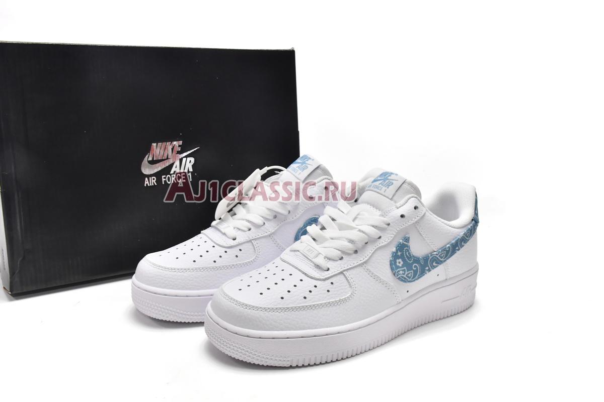 Nike Air Force 1 07 Essentials Blue Paisley DH4406-100 White/Worn Blue/White Sneakers Nike Air Force 1 07 Essentials Blue Paisley DH4406-100 White/Worn Blue/White Sneakers