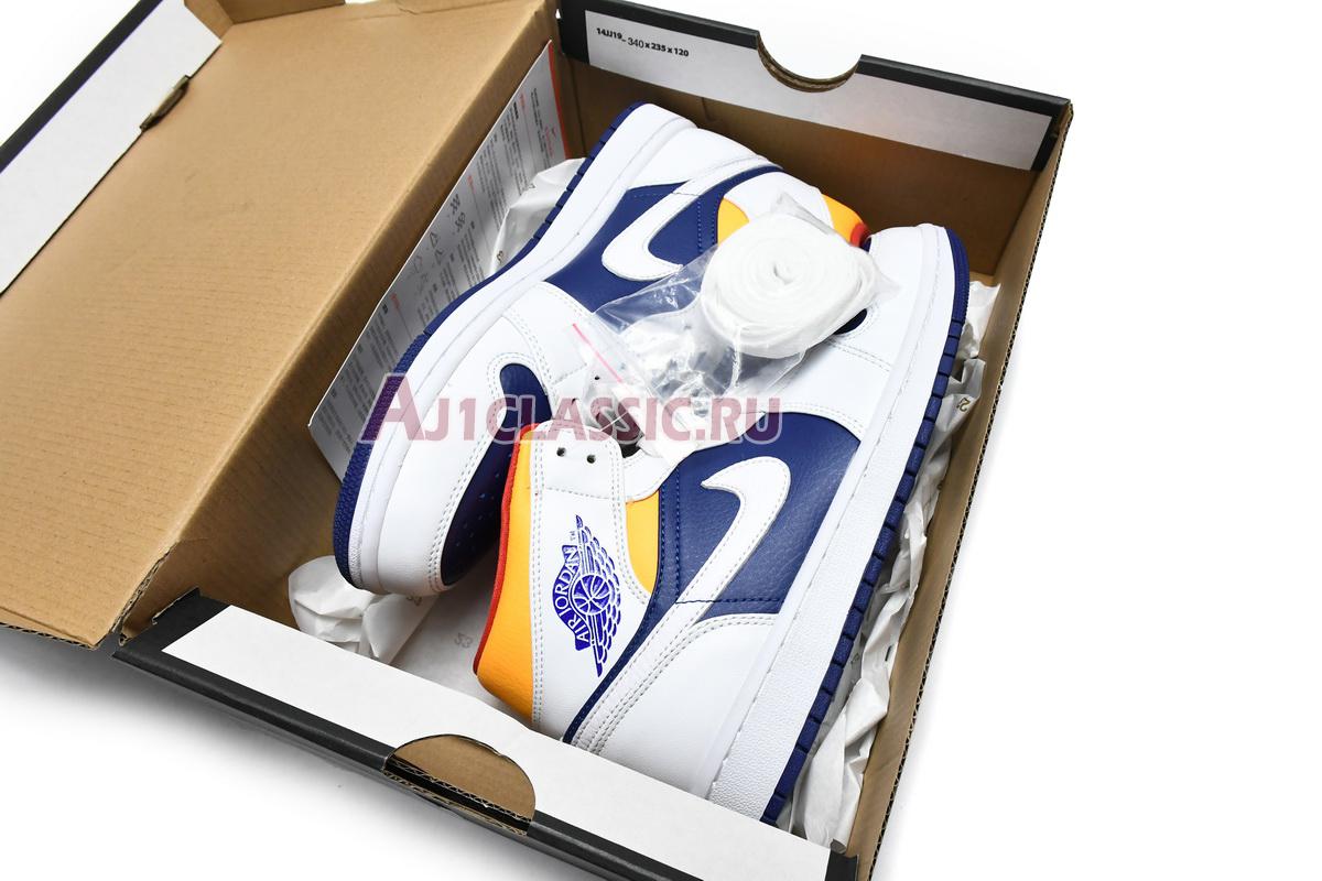Air Jordan 1 Mid White Deep Royal Blue 554724-131 White/Deep Royal Blue/Track Red/Laser Orange Sneakers Air Jordan 1 Mid White Deep Royal Blue 554724-131 White/Deep Royal Blue/Track Red/Laser Orange Sneakers