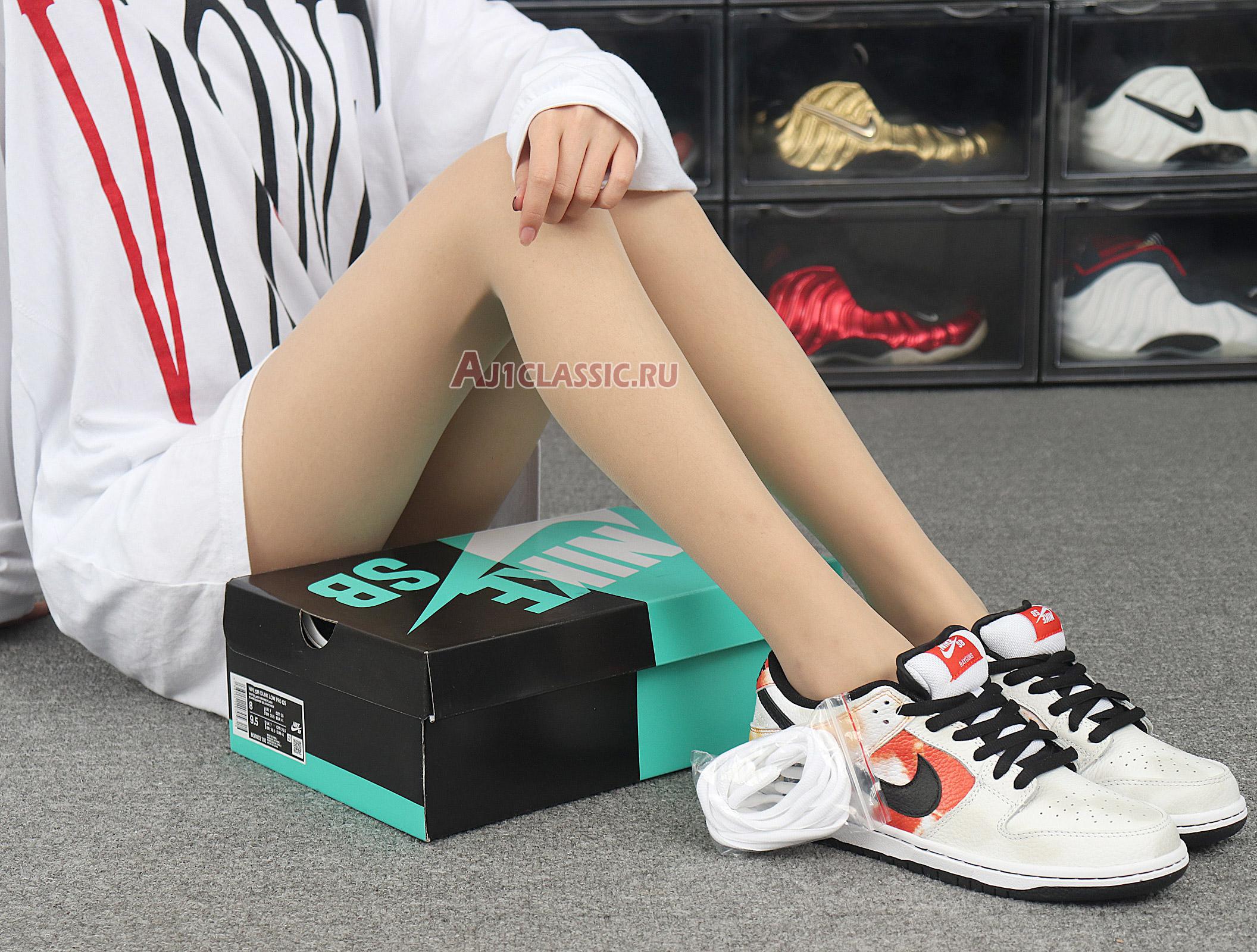 Nike Dunk SB Low Tie-Dye Raygun - White BQ6832-101 White/Orange Flash Sneakers Nike Dunk SB Low Tie-Dye Raygun - White BQ6832-101 White/Orange Flash Sneakers