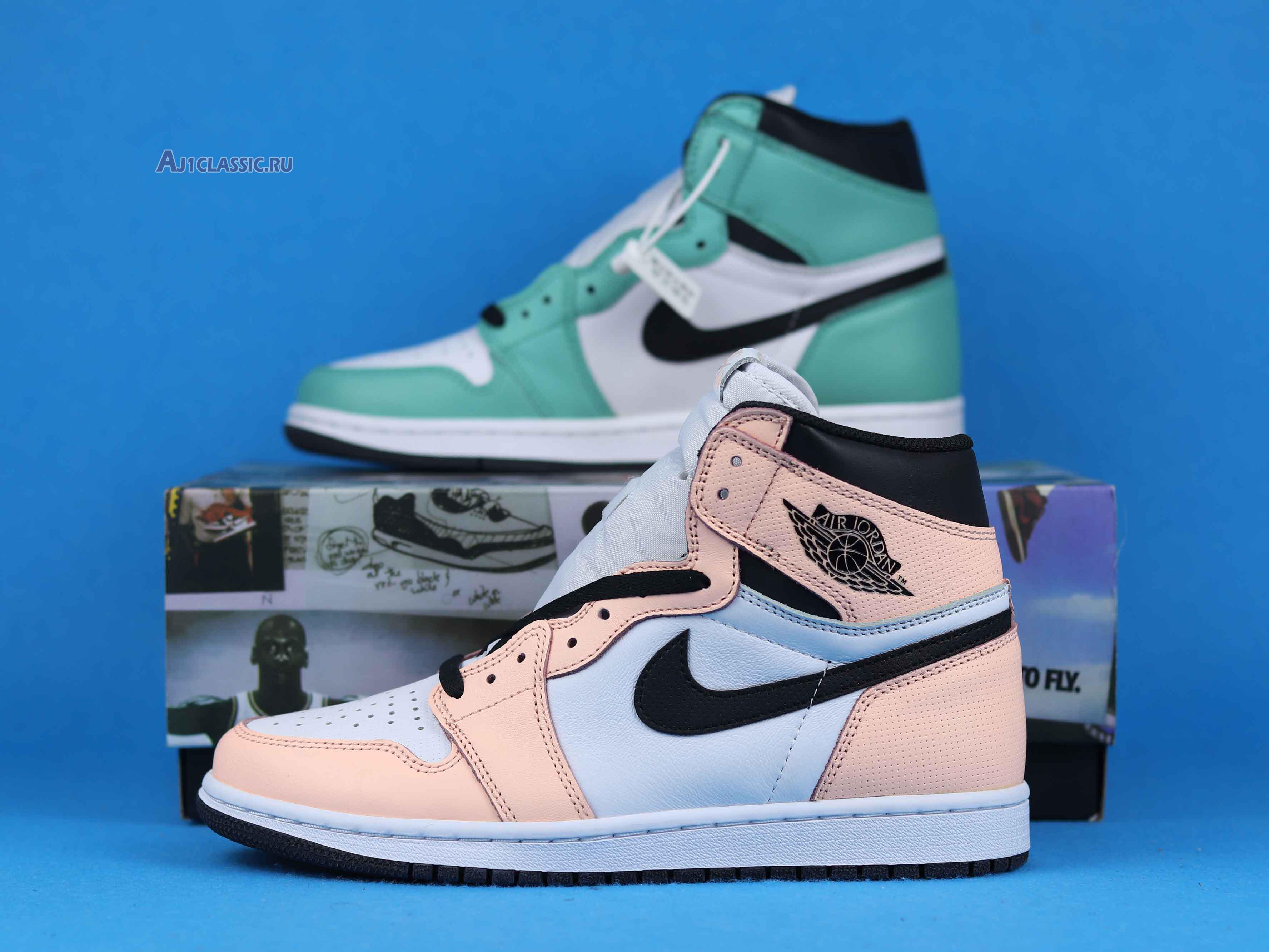 Air Jordan 1 Retro High OG WMNS Multi Color 555441-889 Green/Pink/White/Black Sneakers Air Jordan 1 Retro High OG WMNS Multi Color 555441-889 Green/Pink/White/Black Sneakers