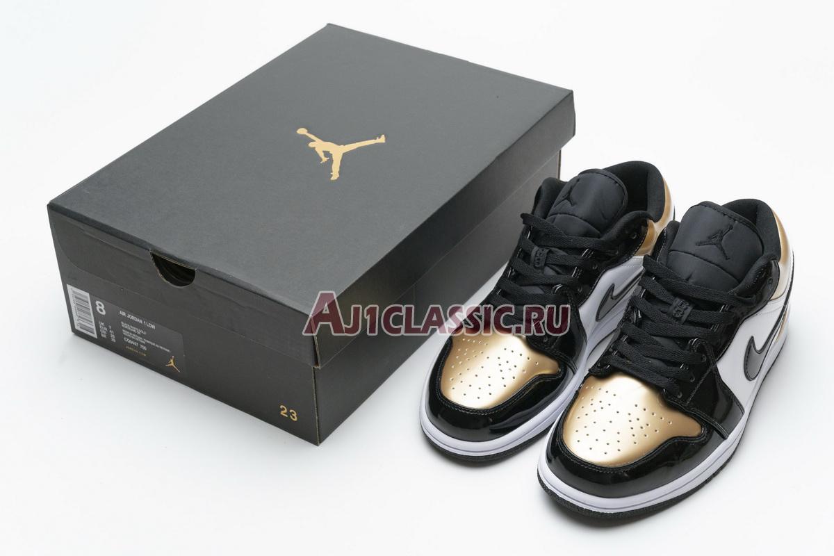 Air Jordan 1 Low Gold Toe CQ9447-700 Metallic Gold/White-Black Sneakers Air Jordan 1 Low Gold Toe CQ9447-700 Metallic Gold/White-Black Sneakers