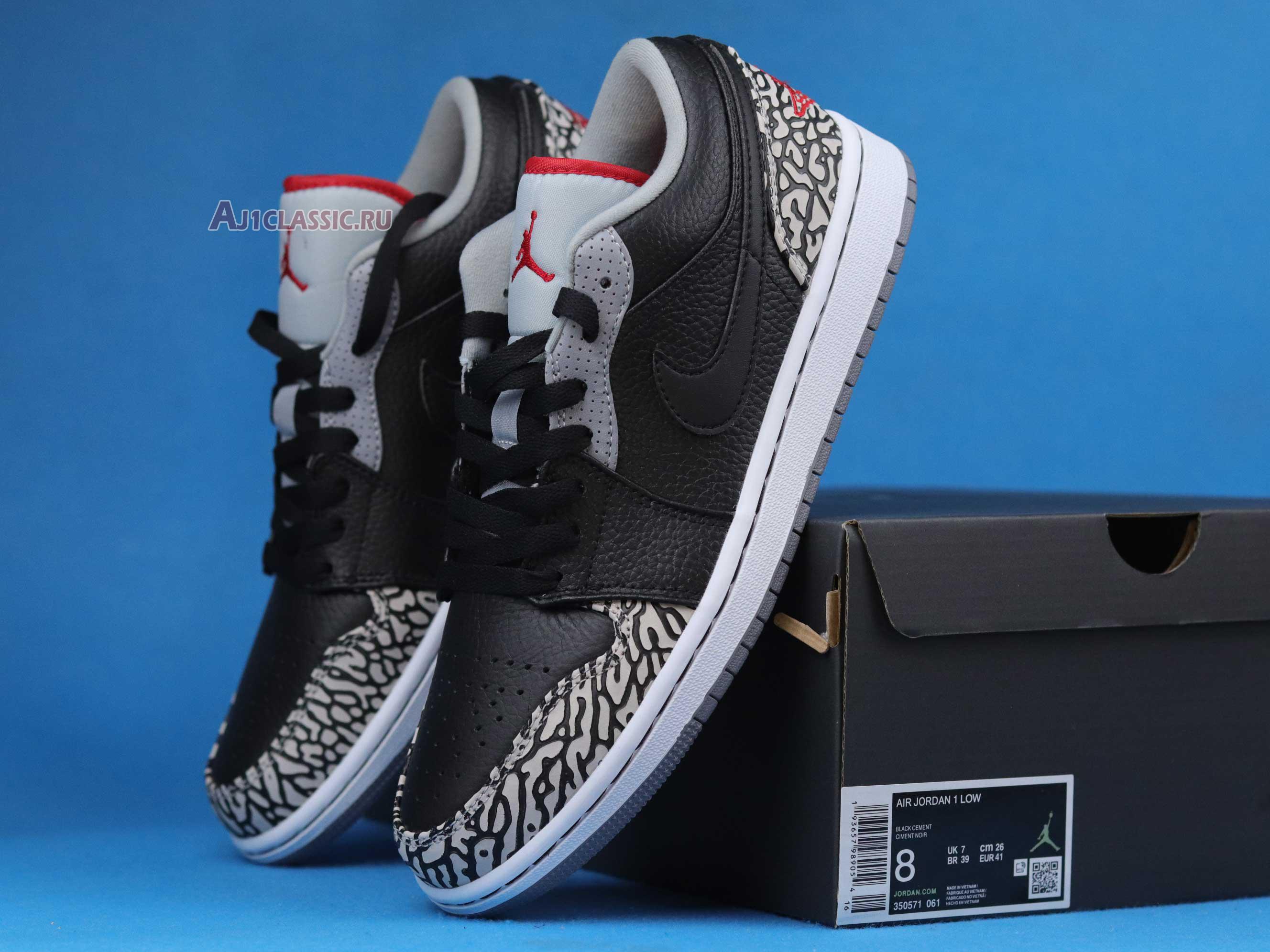 Air Jordan 1 Phat Low Black Cement 350571-061 Black/Varsity Red-White-Cement Grey Sneakers Air Jordan 1 Phat Low Black Cement 350571-061 Black/Varsity Red-White-Cement Grey Sneakers