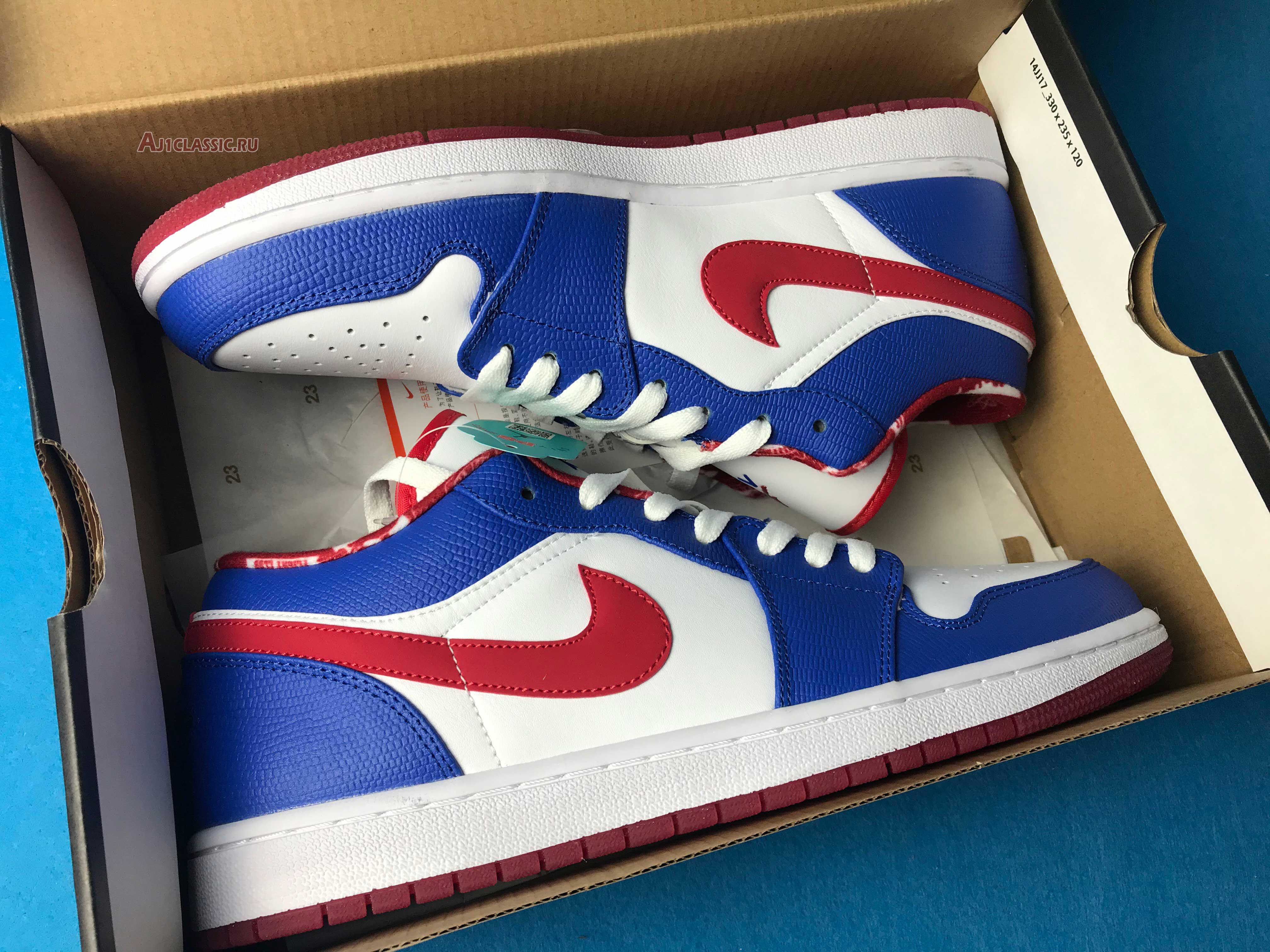 Air Jordan 1 Retro Low East Side 309192-161 White/Varsity Red-Varsity Royal Sneakers Air Jordan 1 Retro Low East Side 309192-161 White/Varsity Red-Varsity Royal Sneakers