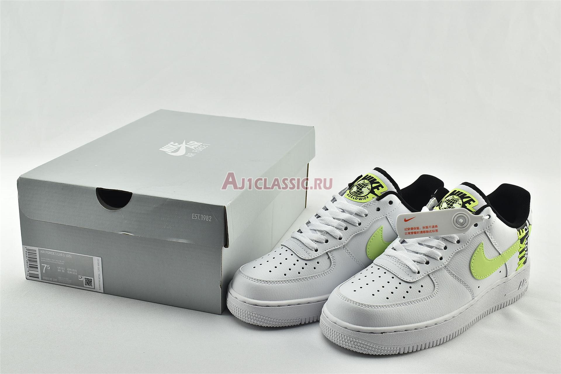 Nike Air Force 1 LV8 1 Worldwide Pack - White Barely Volt CN8536-100 White/Volt/Black/Barely Volt Sneakers Nike Air Force 1 LV8 1 Worldwide Pack - White Barely Volt CN8536-100 White/Volt/Black/Barely Volt Sneakers