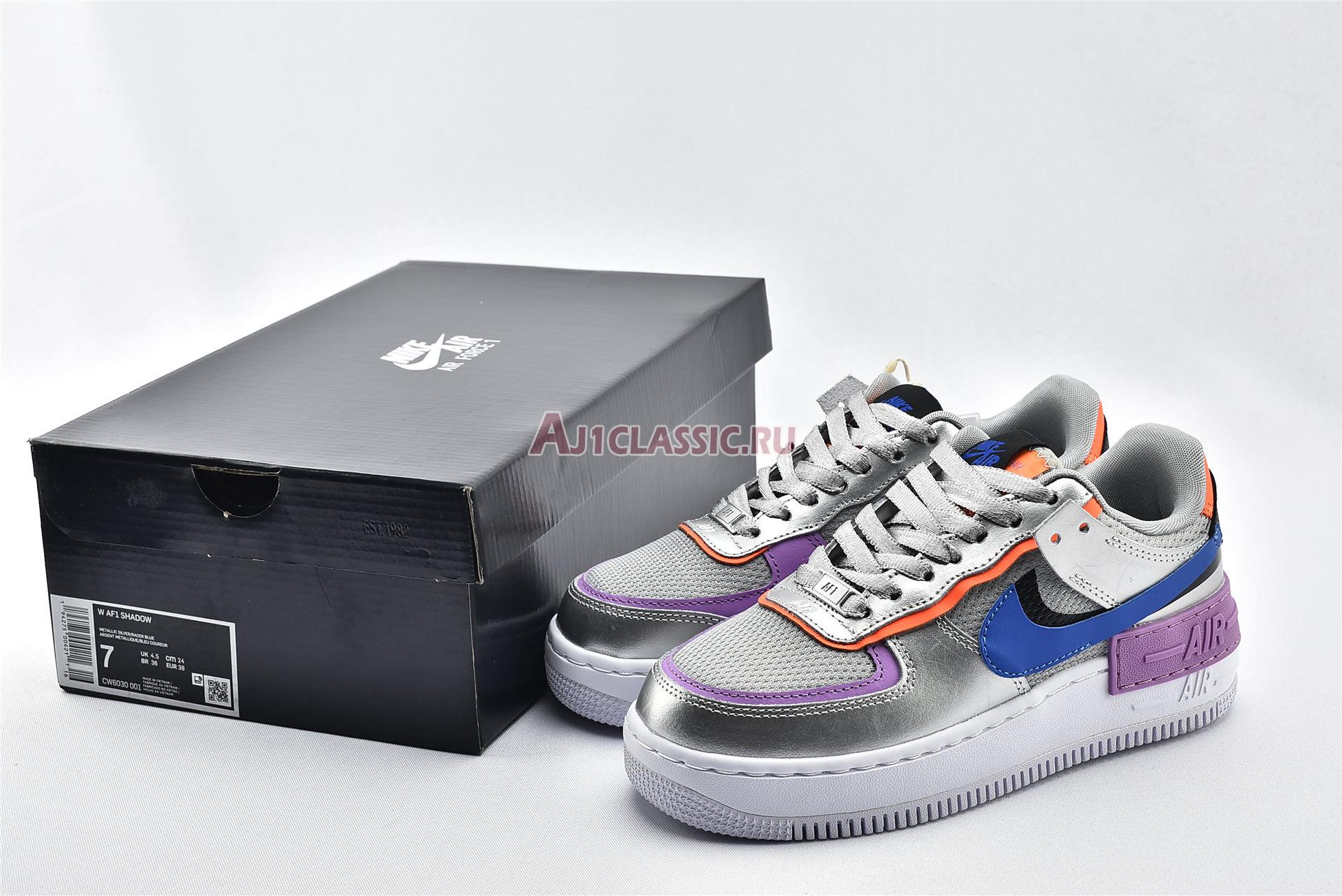 Nike Wmns Air Force 1 Shadow Metallic Silver CW6030-001 Metallic Silver/Fuchsia Glow/Hyper Crimson/Racer Blue DESIGNER Bruce Kilgore SILHOUETTE Air Force 1 TECHNOLOGY Air NICKNAME Metallic Silver CATEGORY Sneakers Nike Wmns Air Force 1 Shadow Metallic Silver CW6030-001 Metallic Silver/Fuchsia Glow/Hyper Crimson/Racer Blue DESIGNER Bruce Kilgore SILHOUETTE Air Force 1 TECHNOLOGY Air NICKNAME Metallic Silver CATEGORY Sneakers