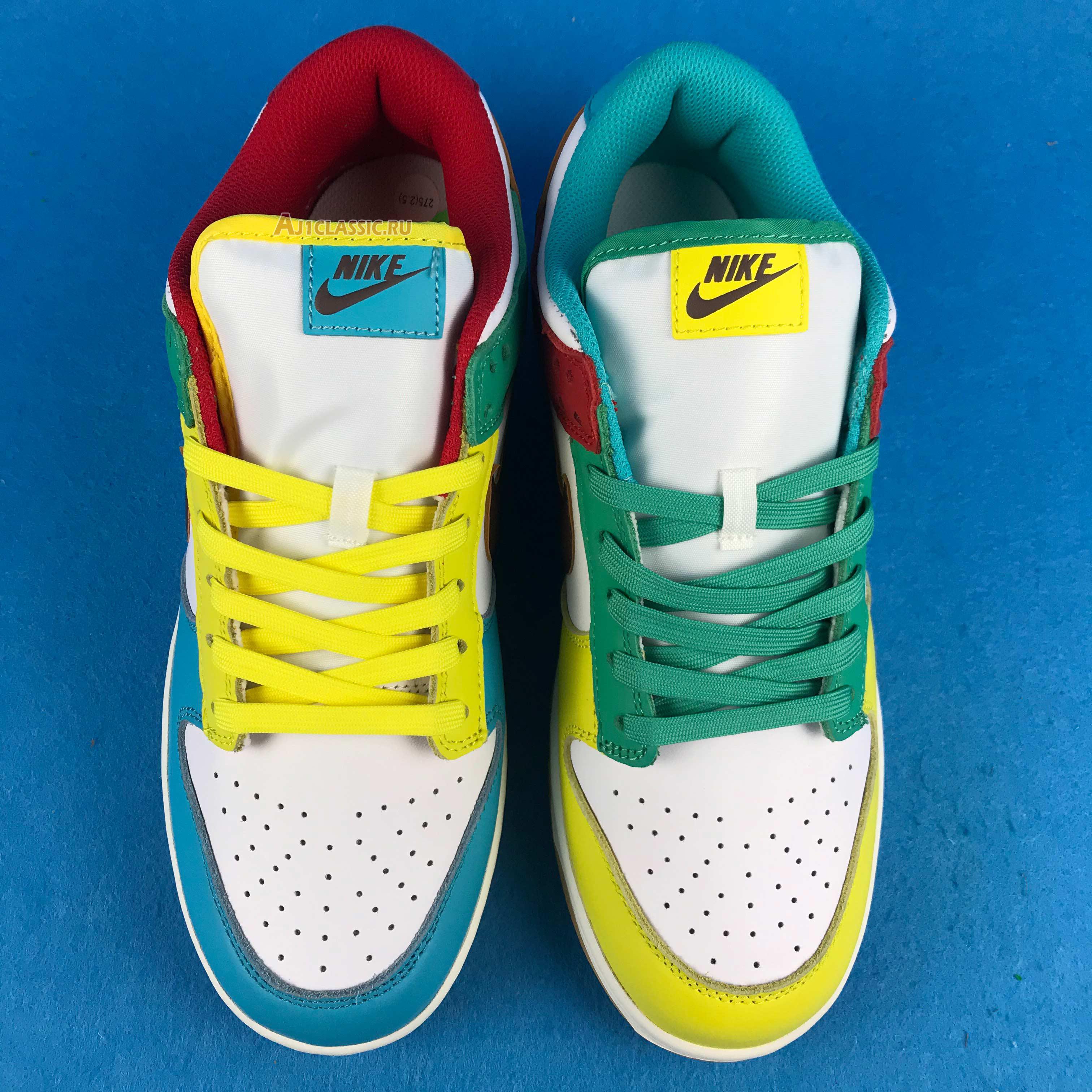 Nike Dunk Low White Free 99 DH0952-100-2 White/Light Chocolate-Roma Green Sneakers Nike Dunk Low White Free 99 DH0952-100-2 White/Light Chocolate-Roma Green Sneakers